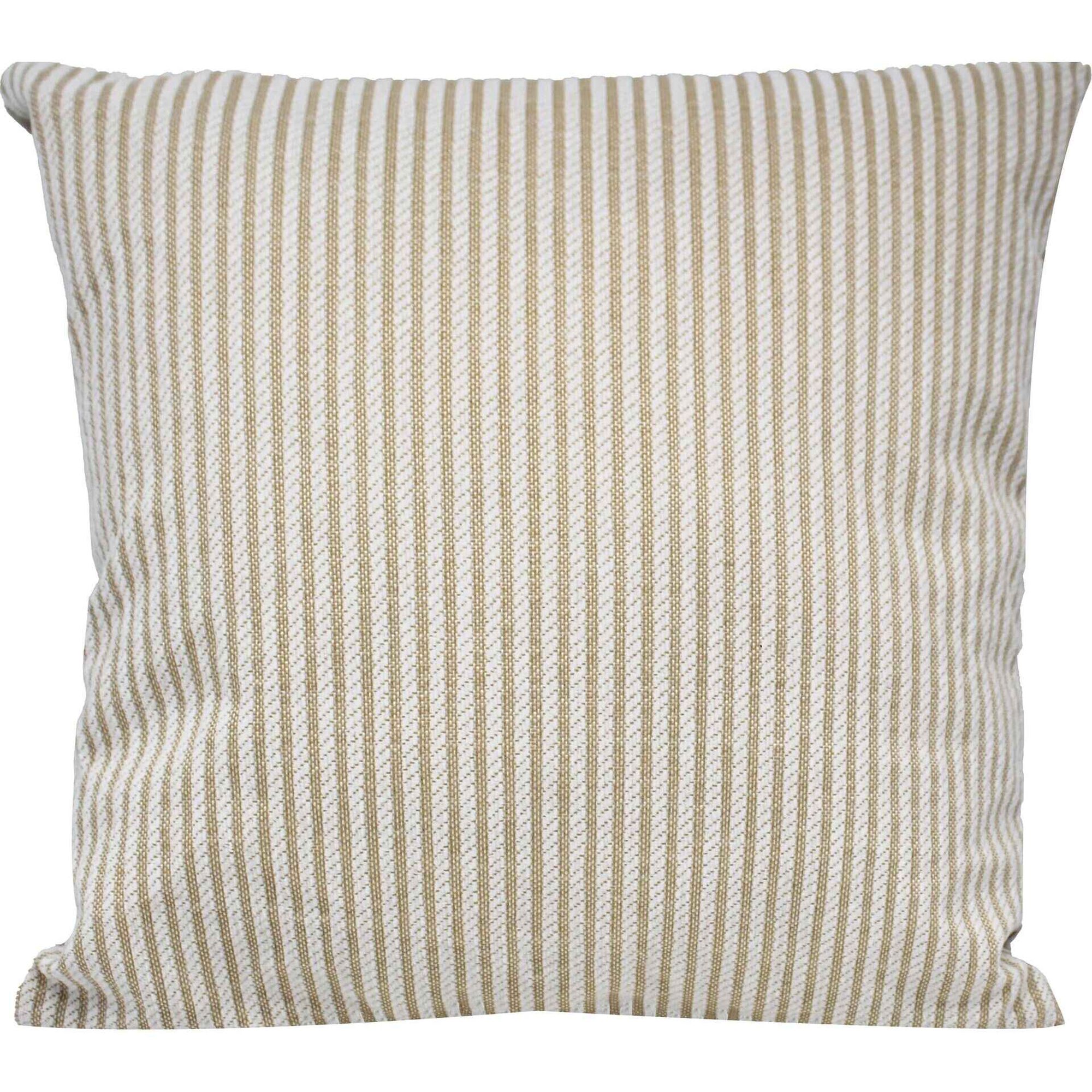 Almofada 45x45cm Riscas Veludo Cru