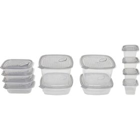 Conjunto de 12 Caixas Herm&eacute;tica Click and Fresh Kasa