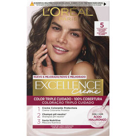 Coloração Permanente Excellence Creme Castanho Claro 5