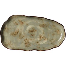 Travessa Recortada 26x14,3cm Verde Kasa