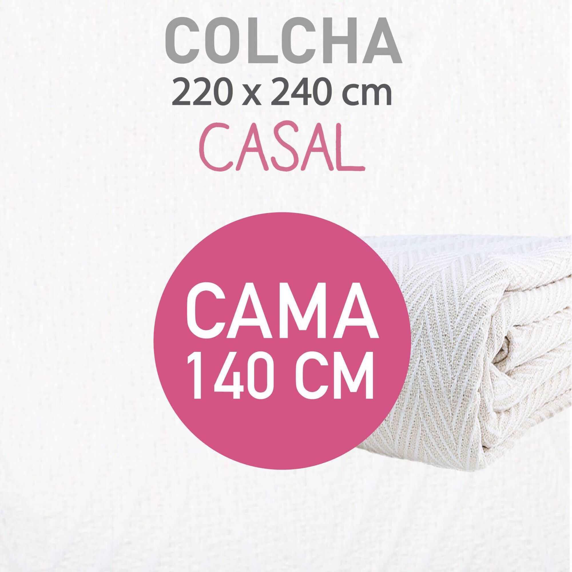 Colcha Jacquard ZigZag Bege Kasa