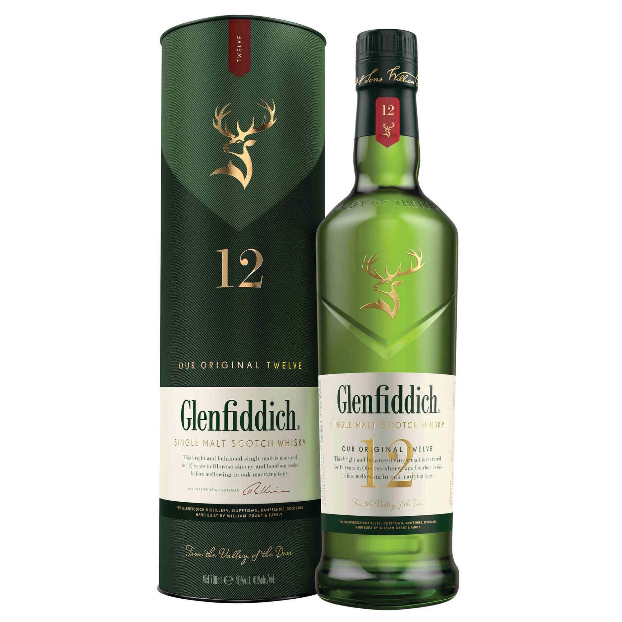 Whisky Malte Glenfiddich 12 Anos