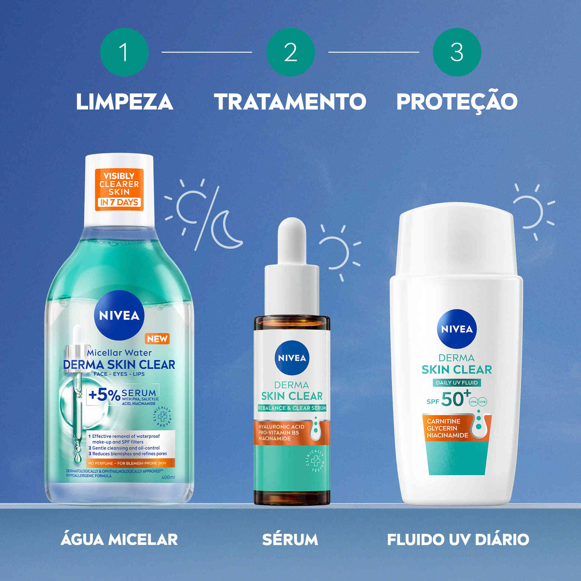 Creme de Rosto Derma Skin Clear FPS50+
