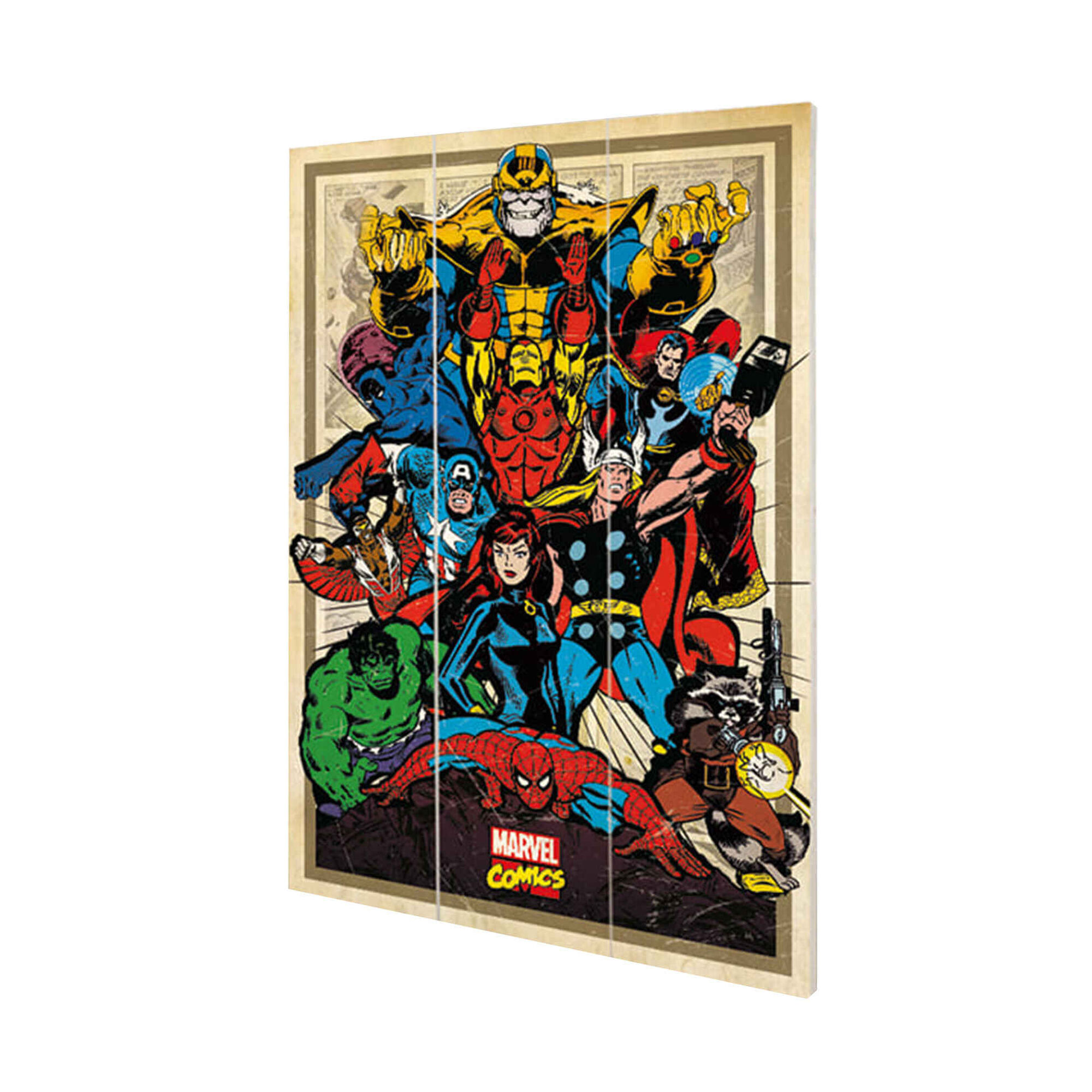 Quadro em Madeira Avengers