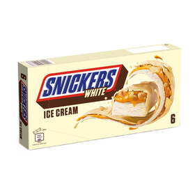 Gelado Caramelo e Manteiga de Amendoim com cobertura Chocolate Branco