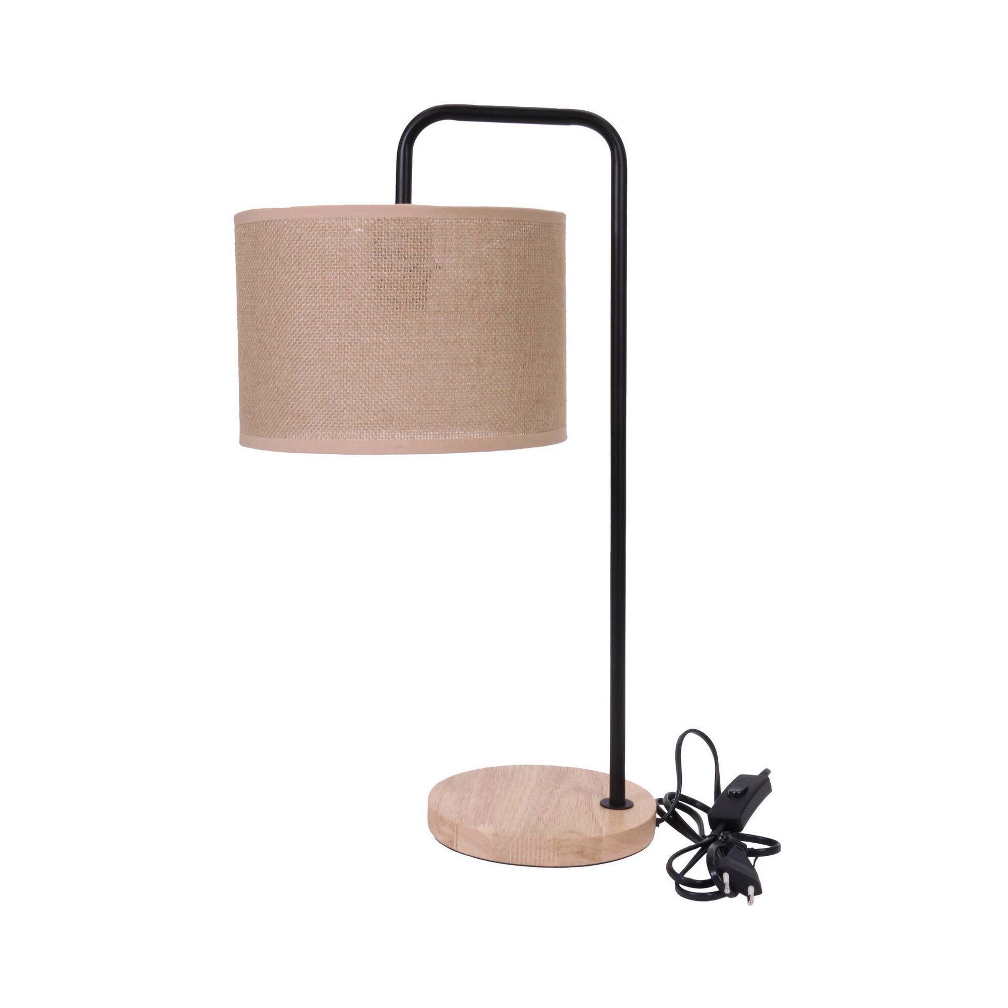 Candeeiro de Mesa Linho Bege Pessoa