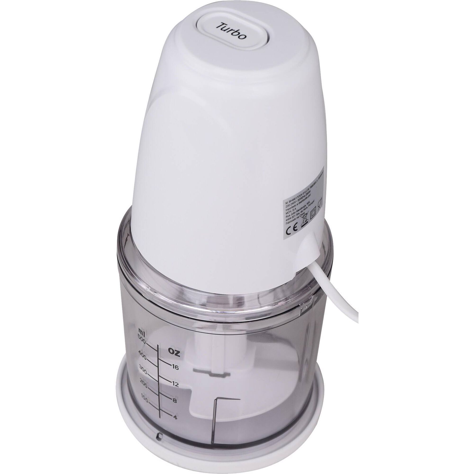 Picadora El&eacute;trica 500ml 260W Branca Bazar&atilde;o