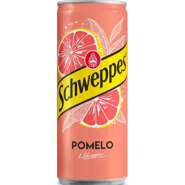 Refrigerante em Lata com Gás Toranja Schweppes