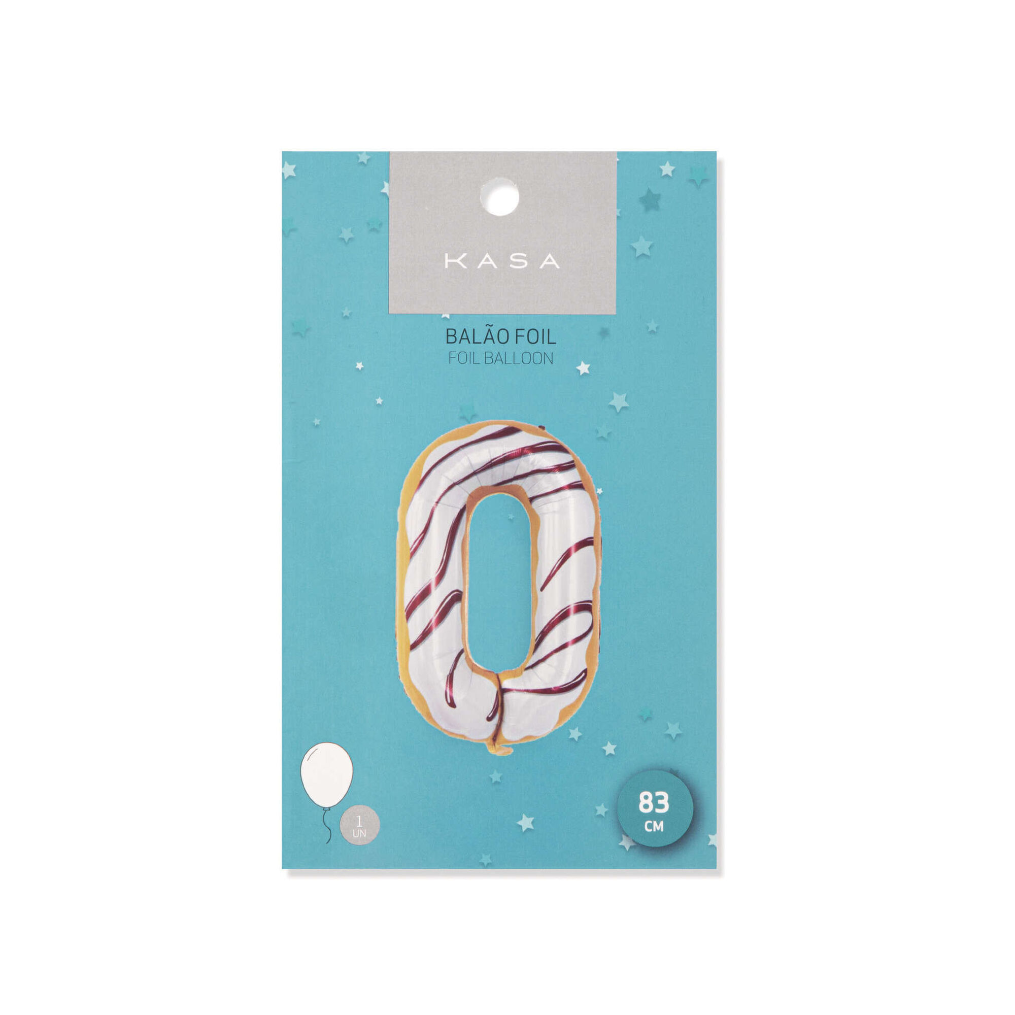 Balão Foil Nº0 83cm Candy