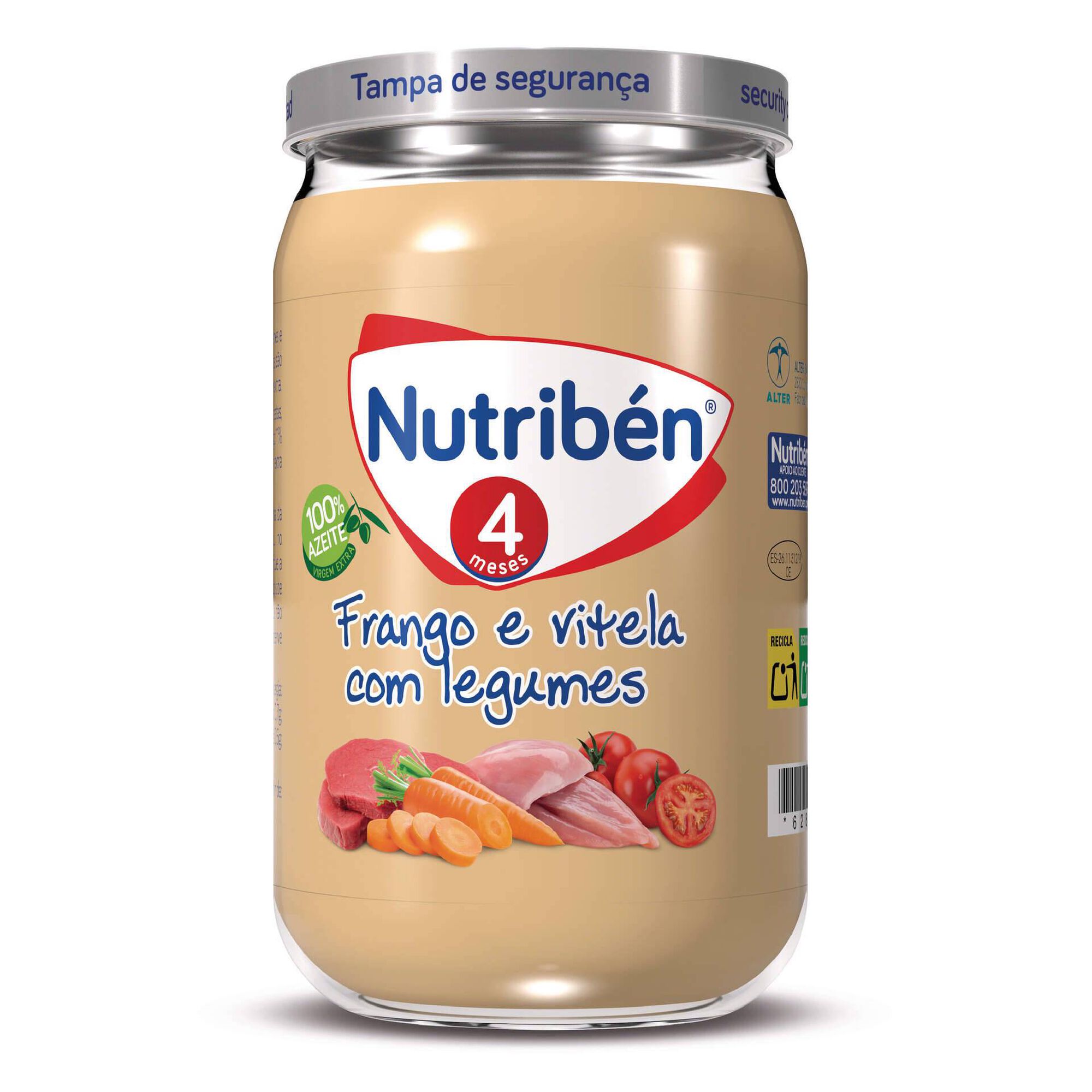 Refeição para Bebé Frango, Vitela e Legumes +4M Refeição para Bebé Frango, Vitela e Legumes +4M