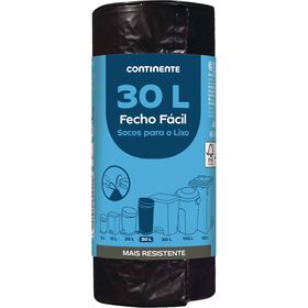 Sacos Lixo Fecho Fácil 30 lt