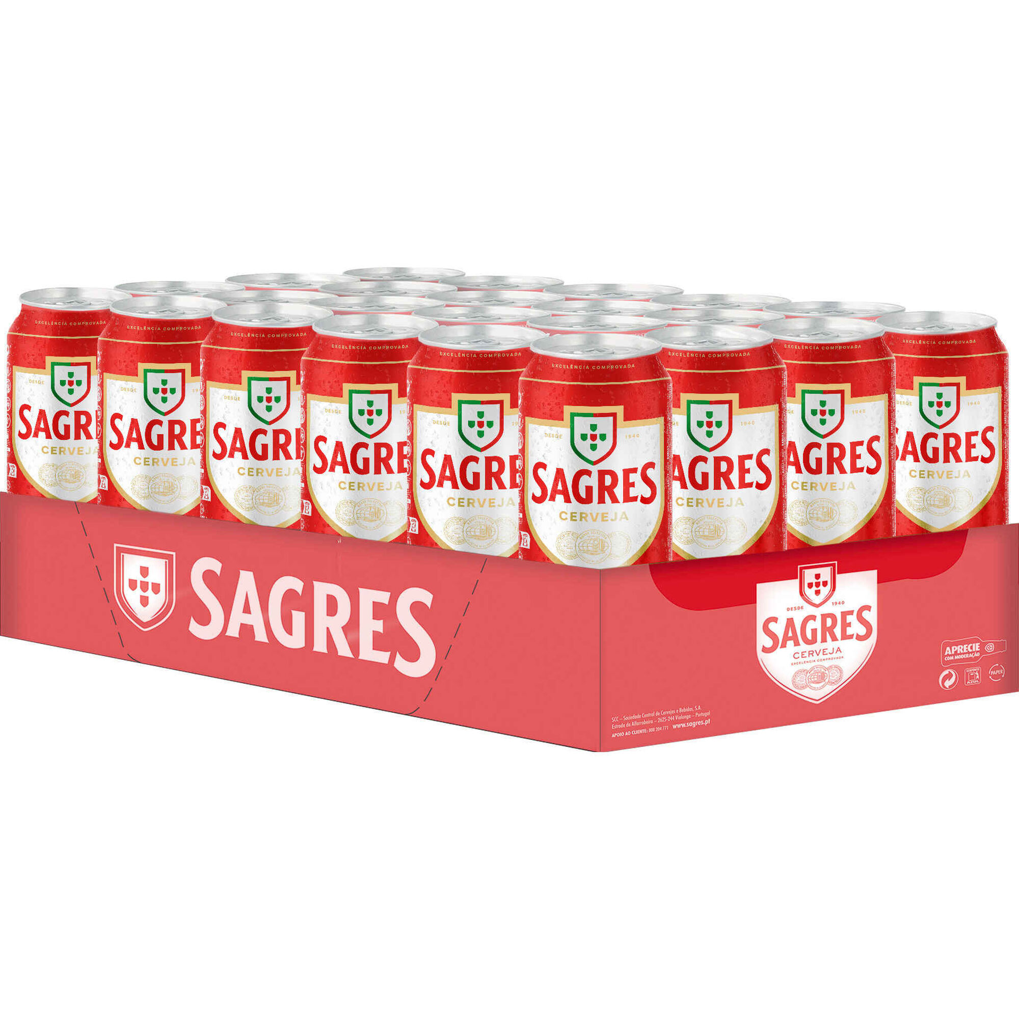 Cerveja em Lata com &Aacute;lcool Sagres
