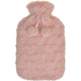 Saco &Aacute;gua Quente Rosa Pompons