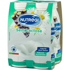 Iogurte L&iacute;quido Natural A&ccedil;ucarado sem Lactose Nutr&eacute;gi