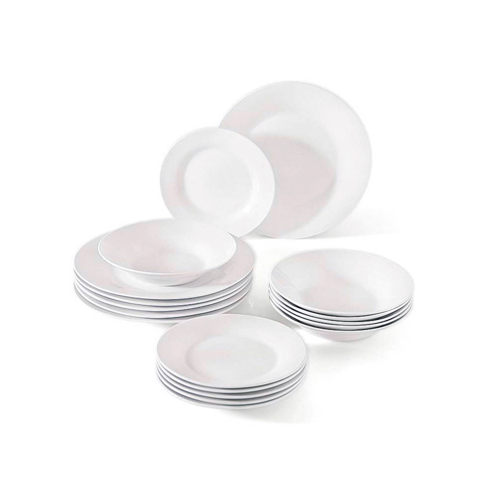 Serviço Mesa 18 Peças Branco Basic Serviço Mesa 18 Peças Branco Basic