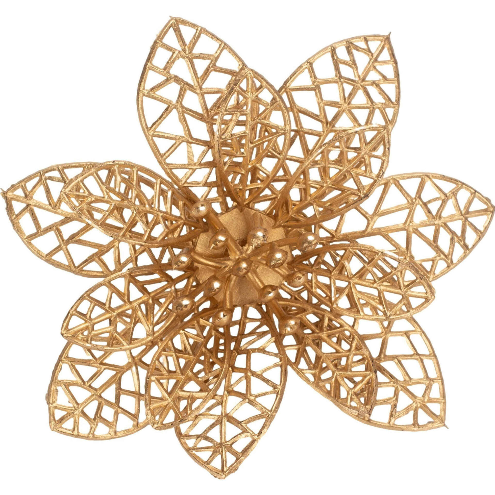 Conjunto 2 Flores com Clip Douradas