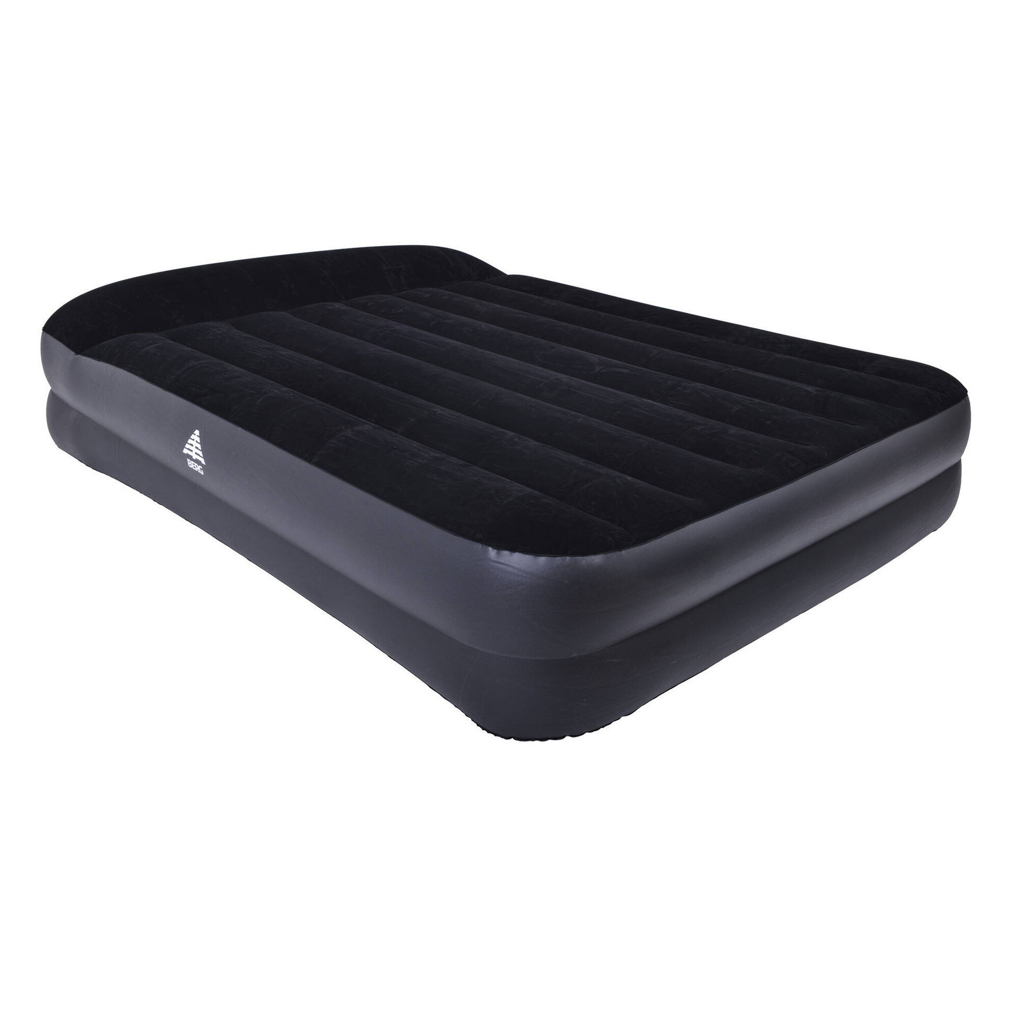 Colchão Insuflável Casal 152x203cm com Bomba Preto