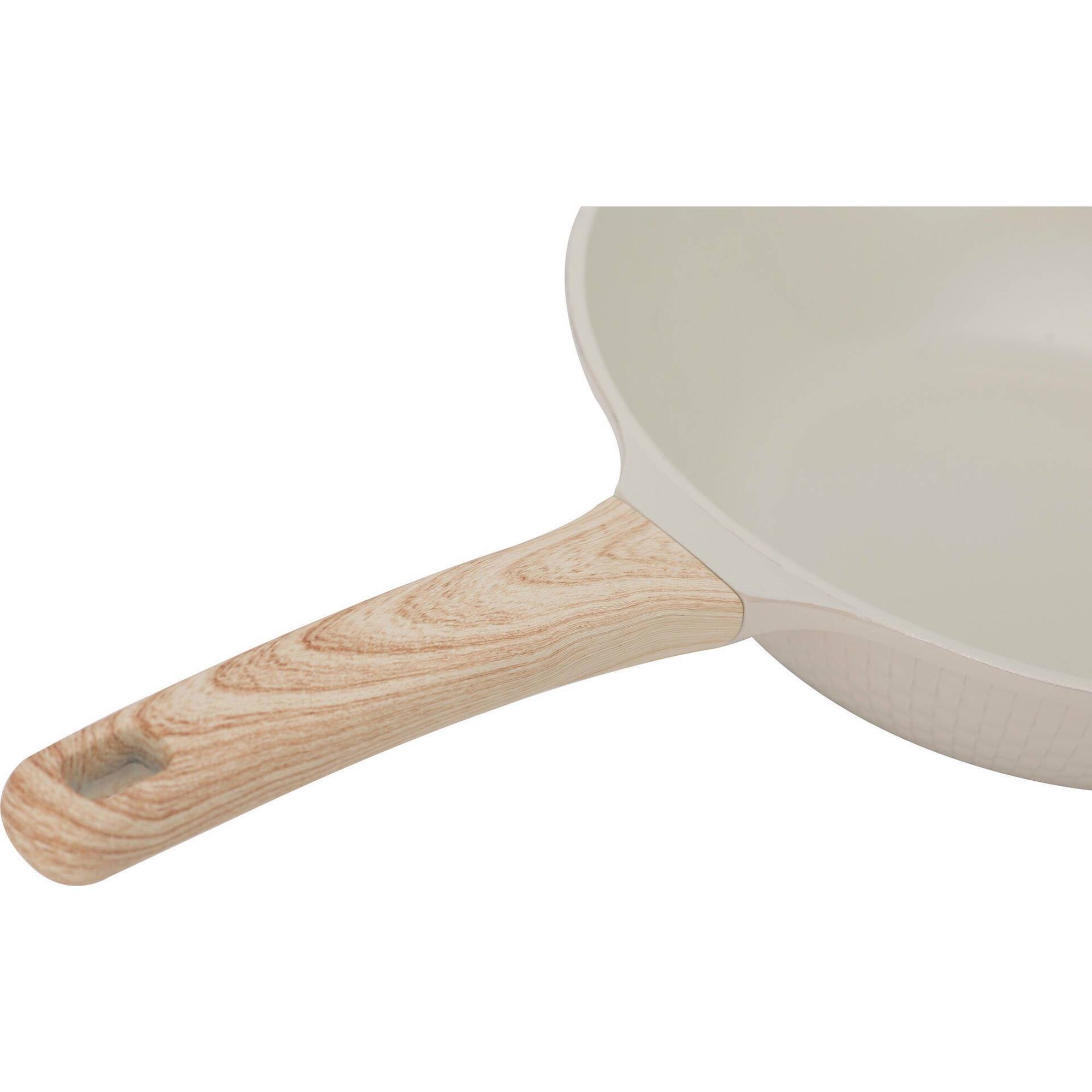 Wok com Tampa 28cm Ceramic Cream Kasa
