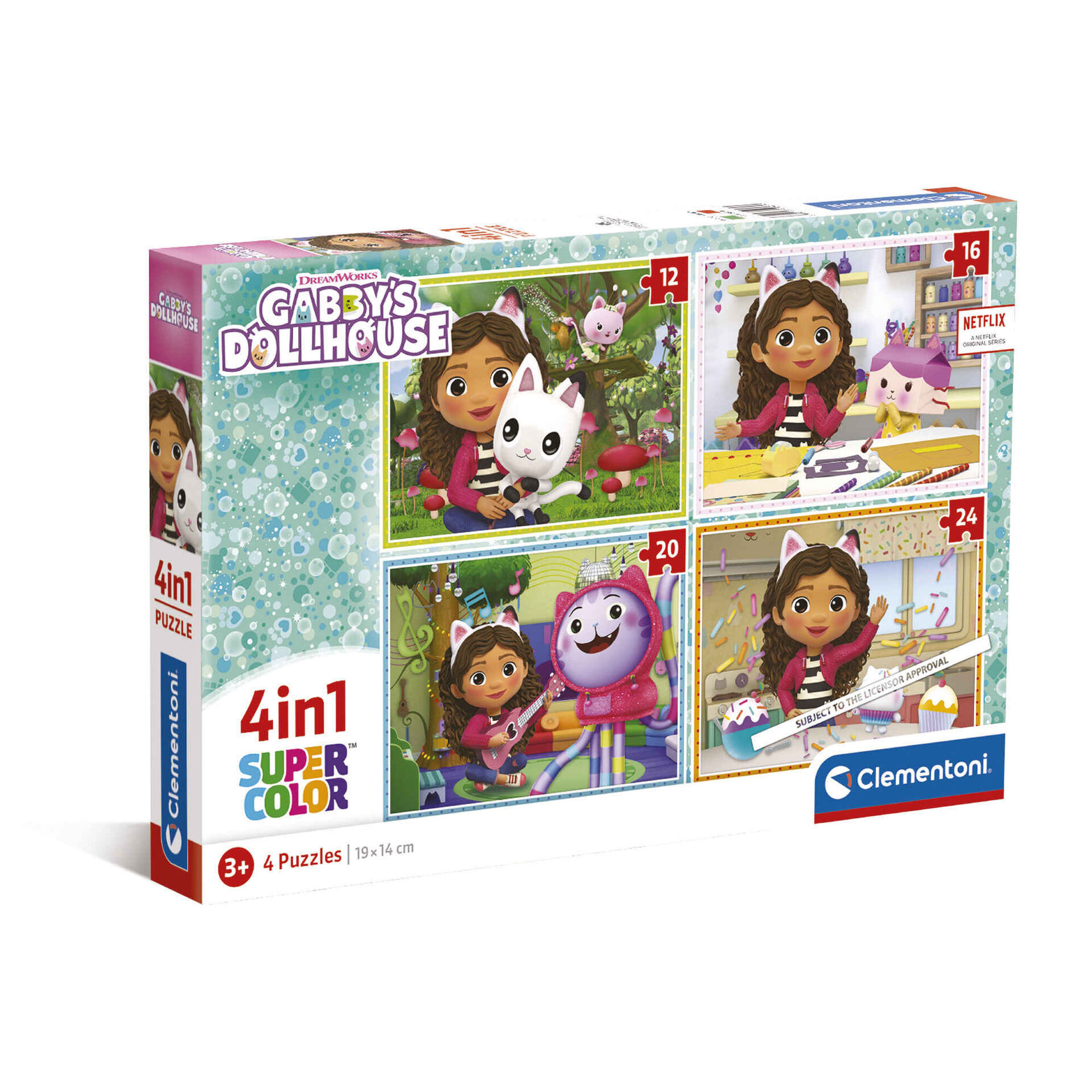 Puzzle Progressivo Gabby's Dollhouse 4 em 1 Puzzle Progressivo Gabby's Dollhouse 4 em 1