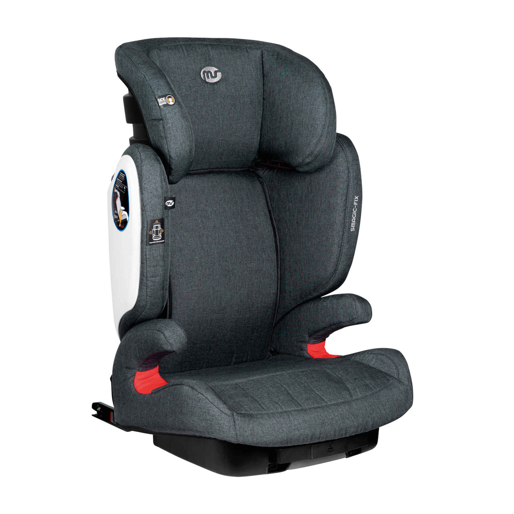 Cadeira Auto Grupo 2/3 Isofix Linho Cinza SMagic Cadeira Auto Grupo 2/3 Isofix Linho Cinza SMagic