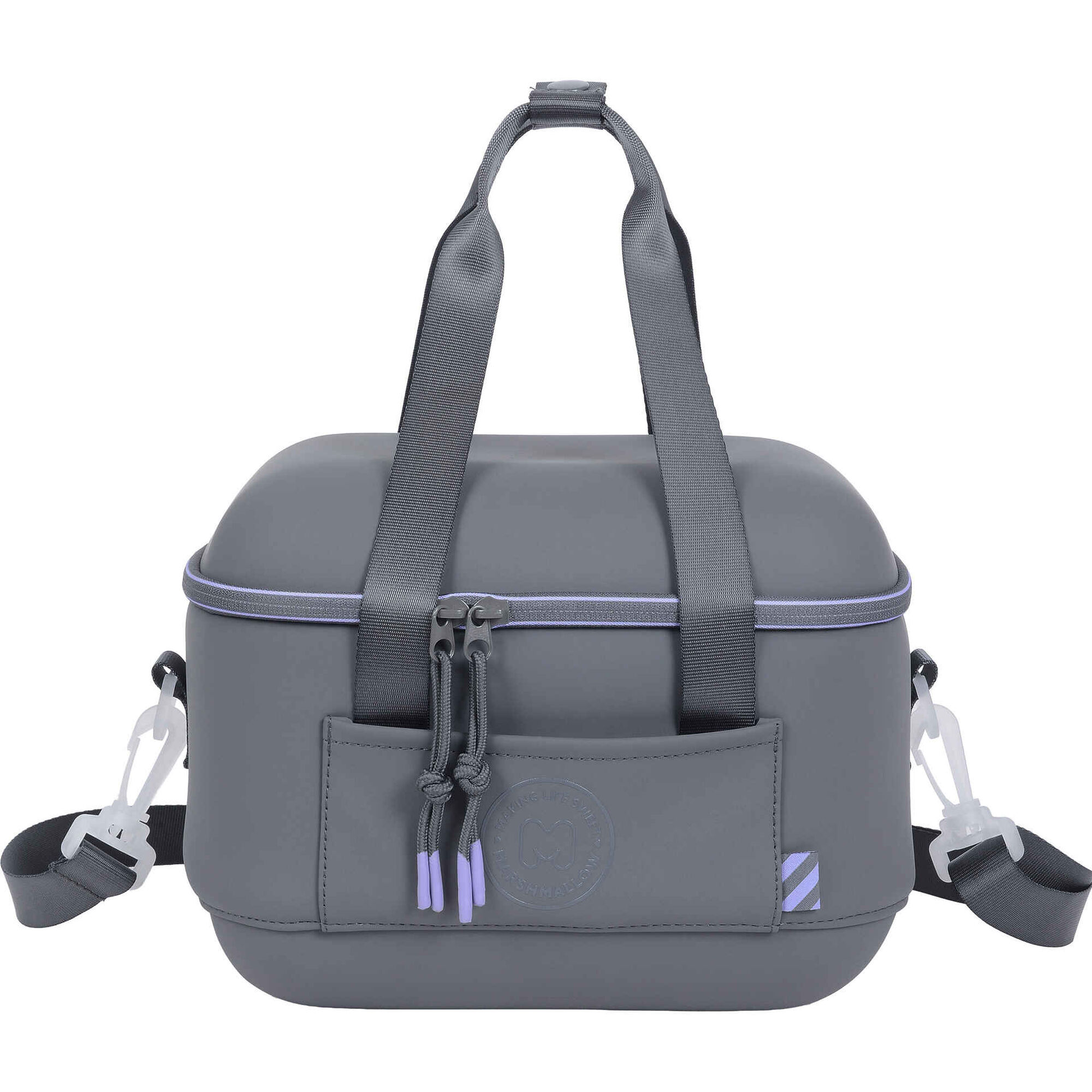 Lancheira T&eacute;rmica Semi Rig&iacute;da 8L Cinza Marshmallow