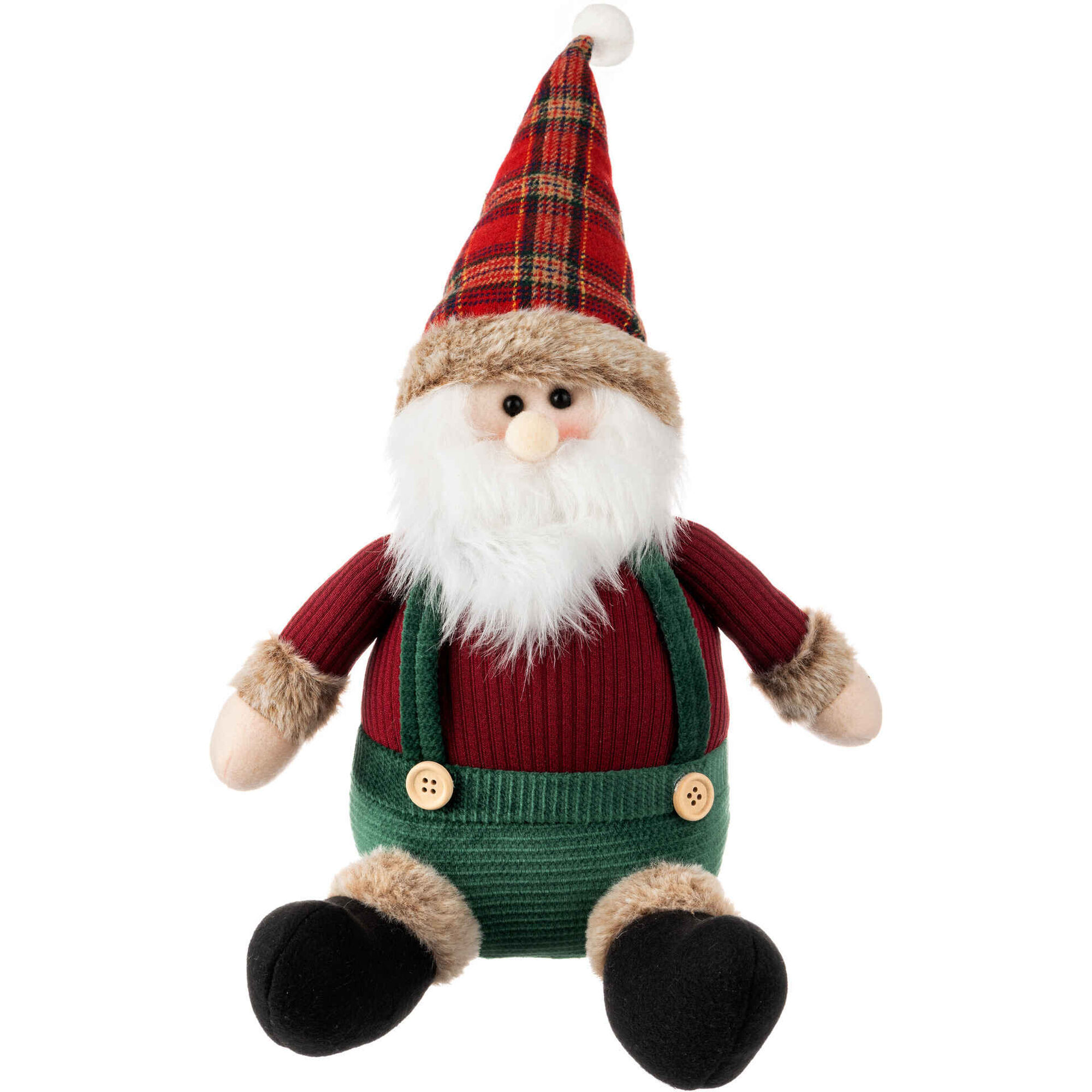 Boneco Pai Natal Sentado 40cm