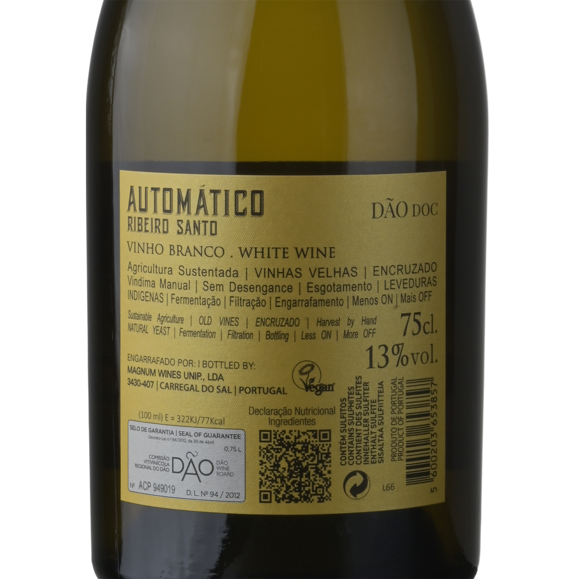 Ribeiro Santo Autom&aacute;tico D&atilde;o Vinho Branco
