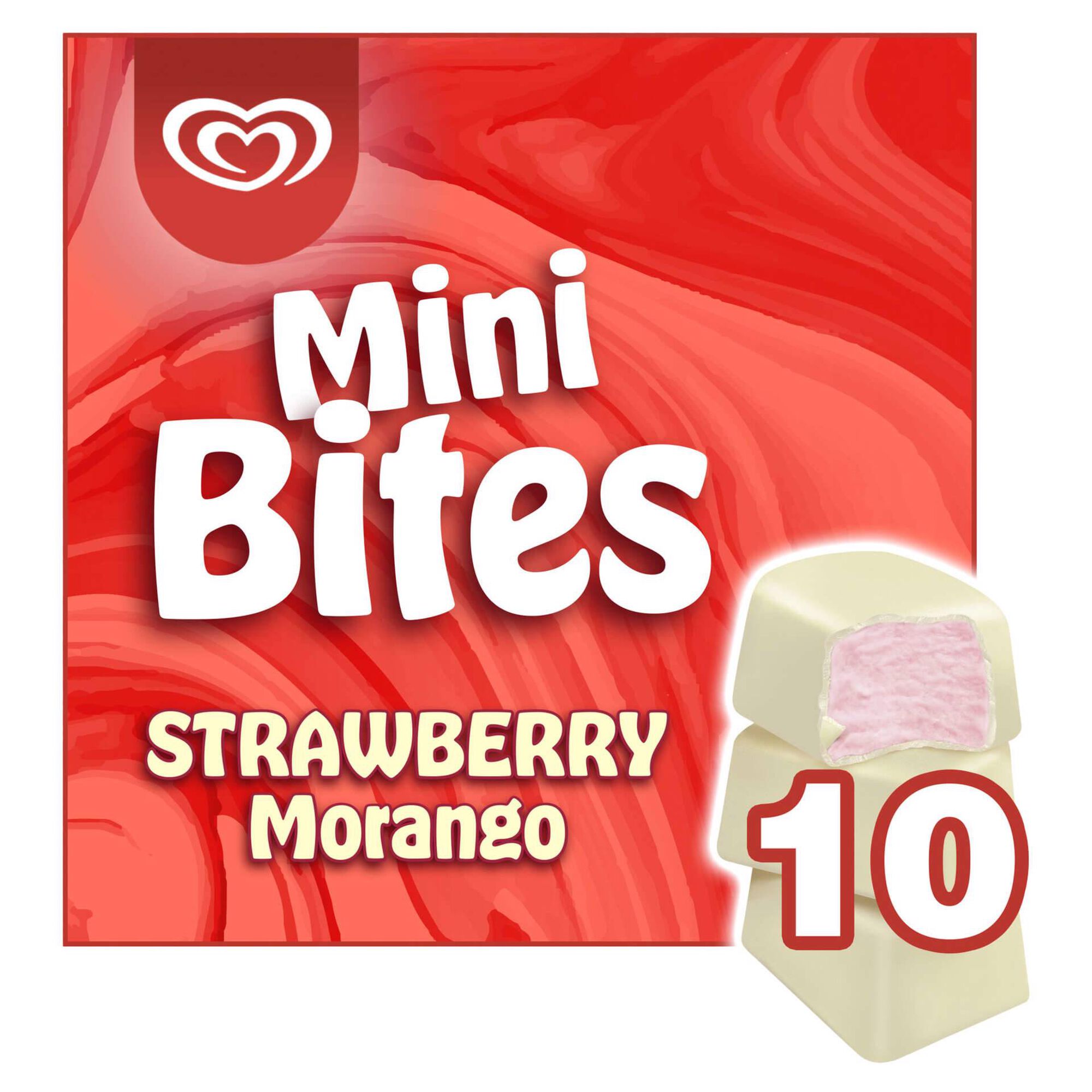 Gelado Mini Bites de Morango