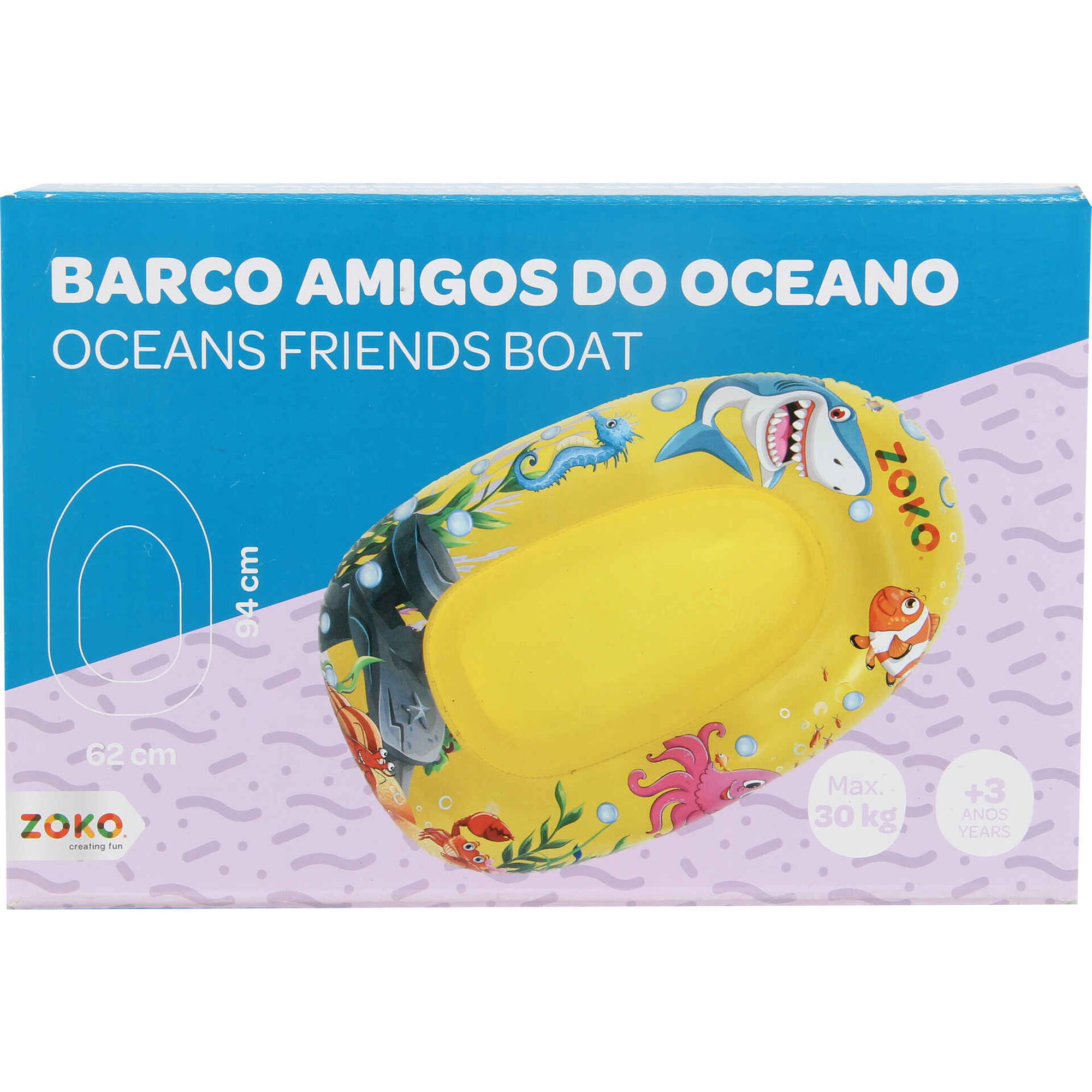 Barco Animais Aquáticos 94cm