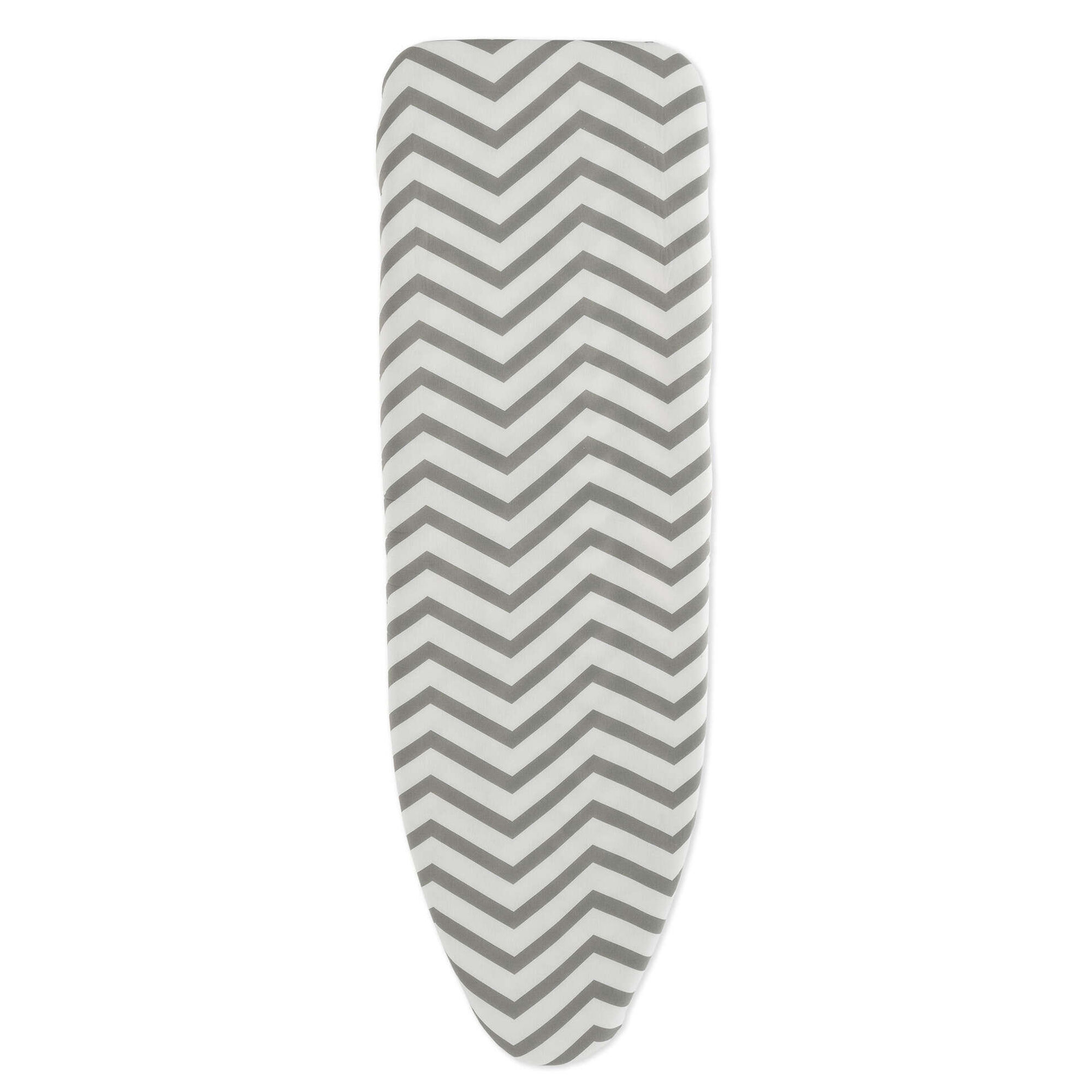 Cobertura Tábua Engomar com Forro 135x53cm Zig Cinza