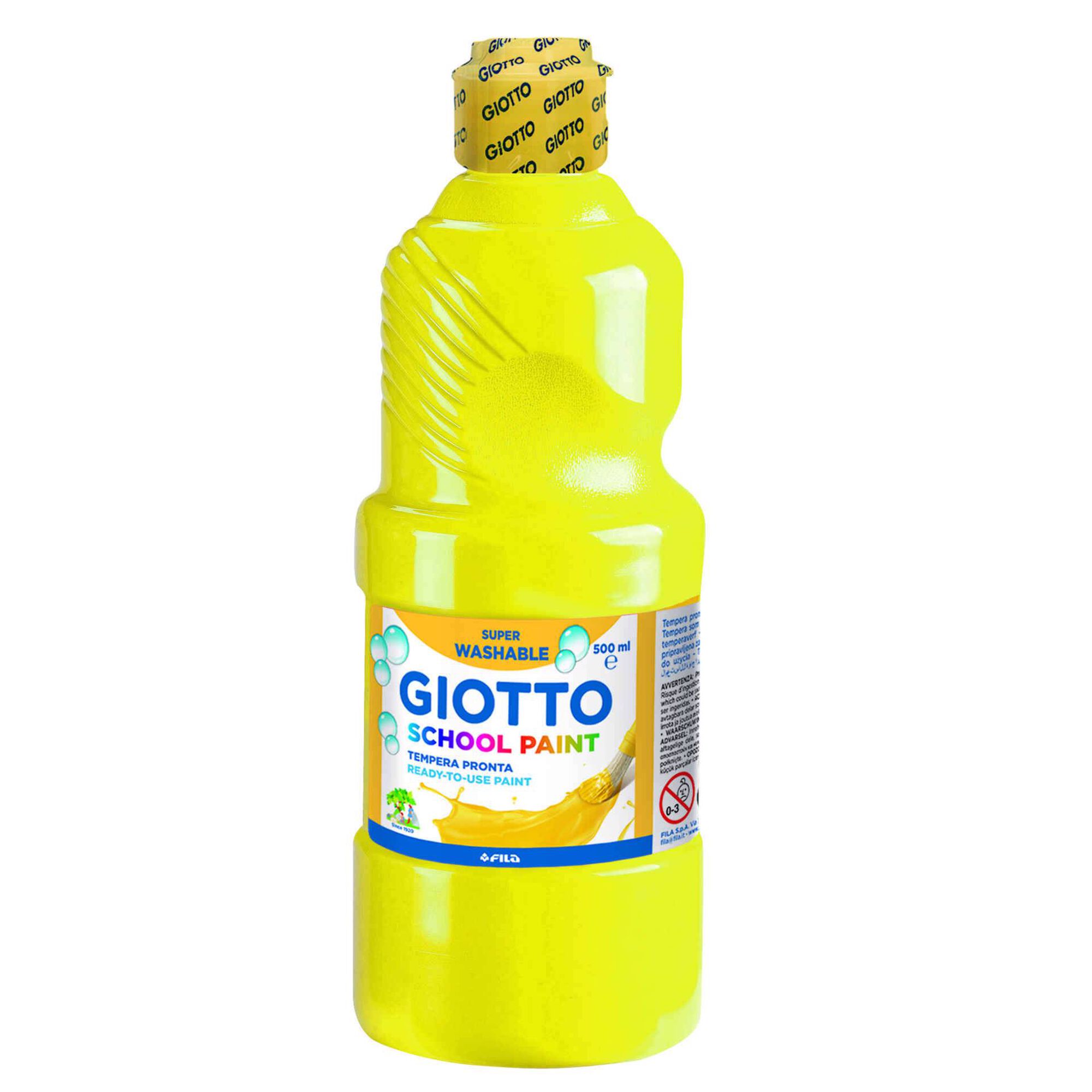 Guache Amarelo School Paint 500ml Giotto