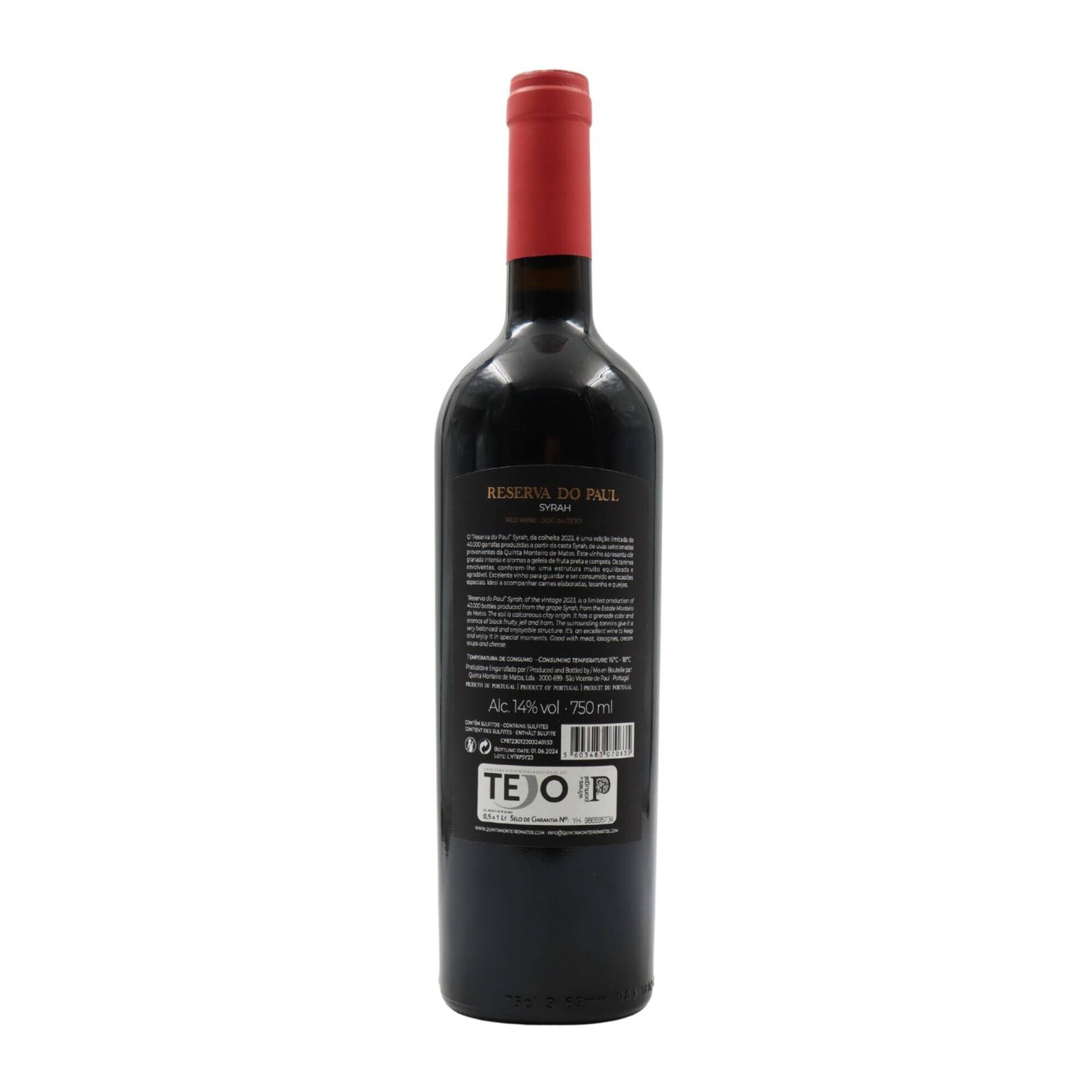 Reserva Do Paul Syrah Tejo Vinho Tinto