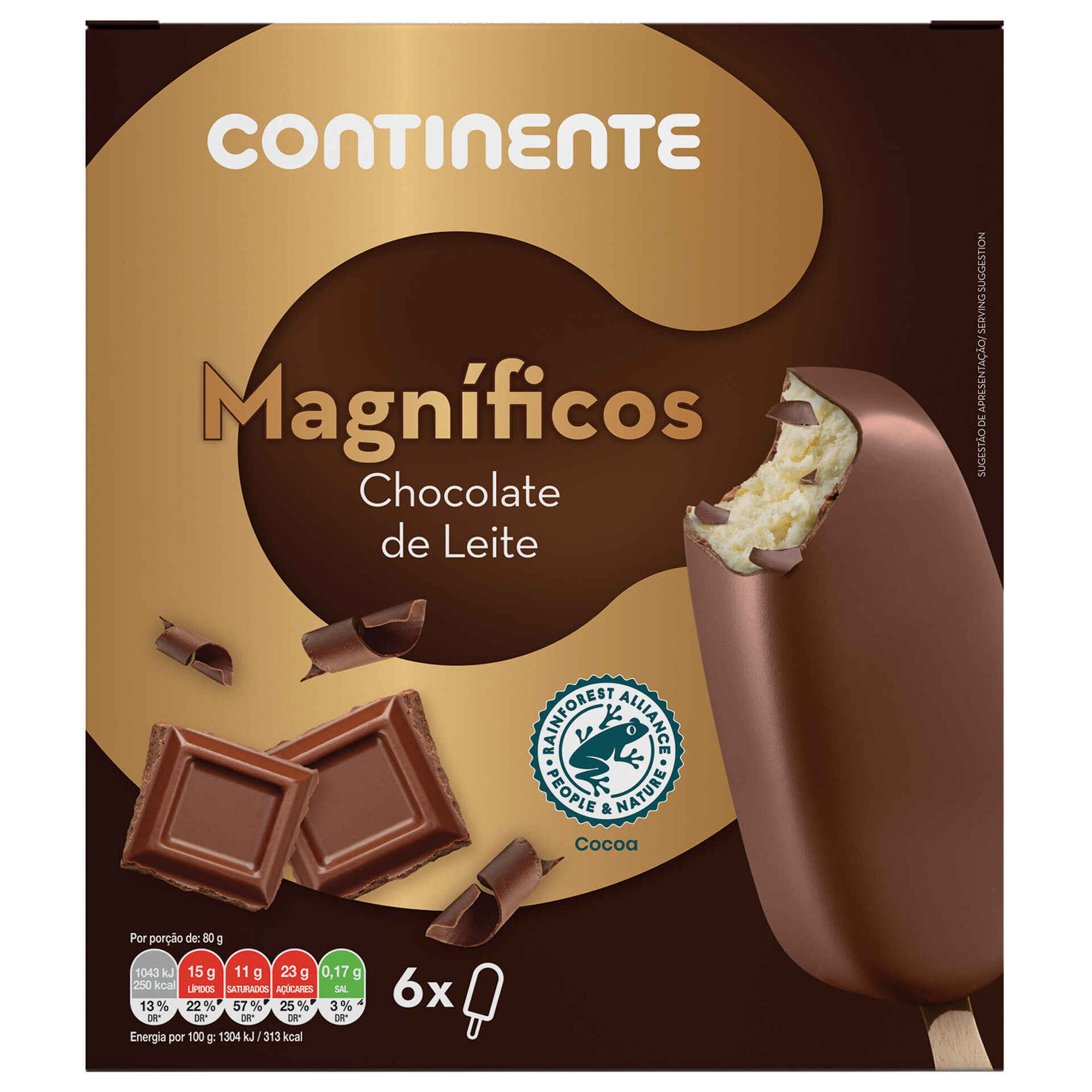 Gelado Magnífico Chocolate de Leite
