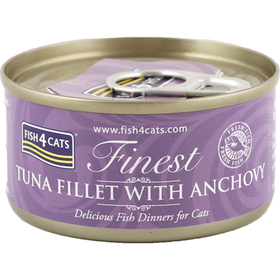 Comida H&uacute;mida para Gato de Filete de Atum com Anchova Fish4Cats