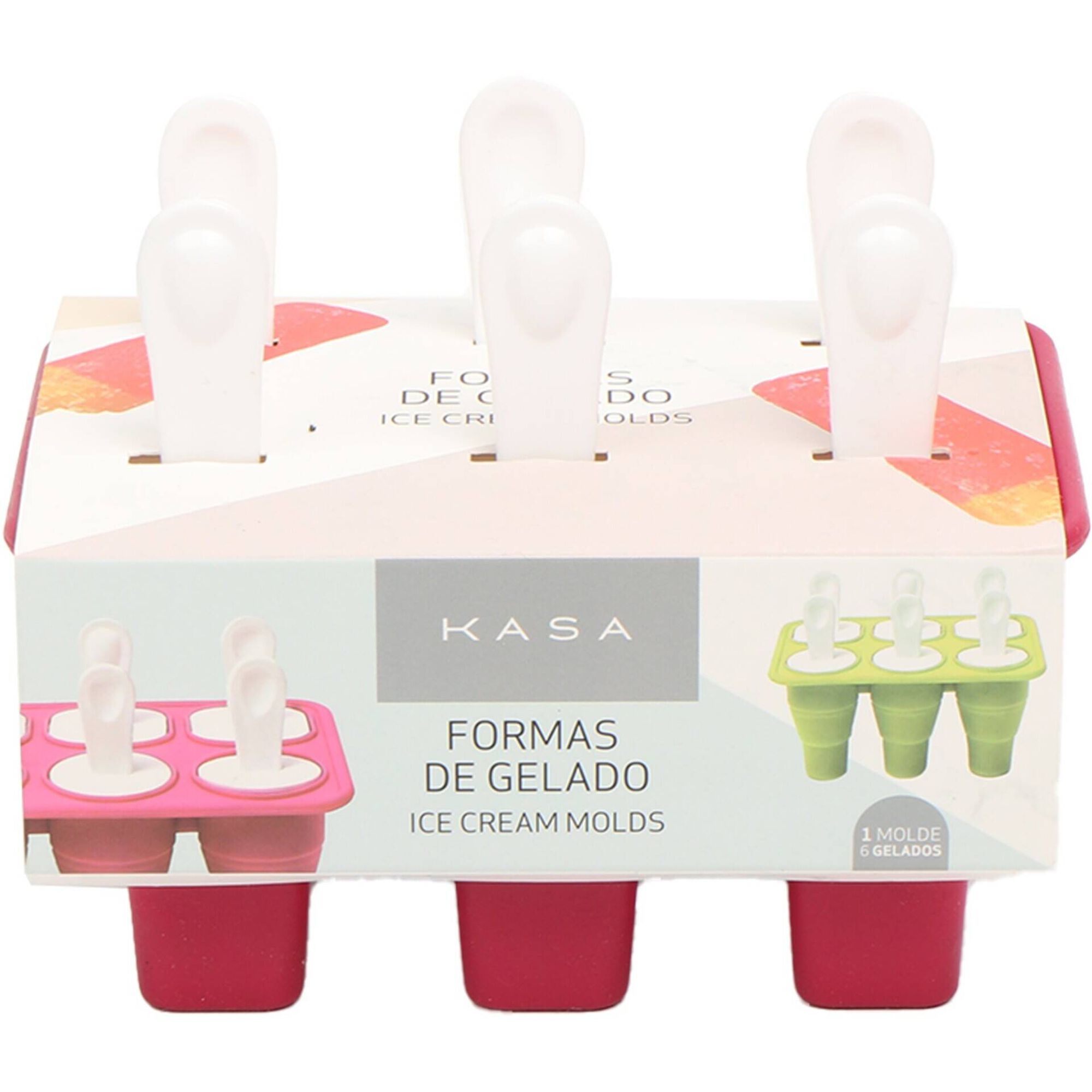 Forma para 6 Gelados Kasa