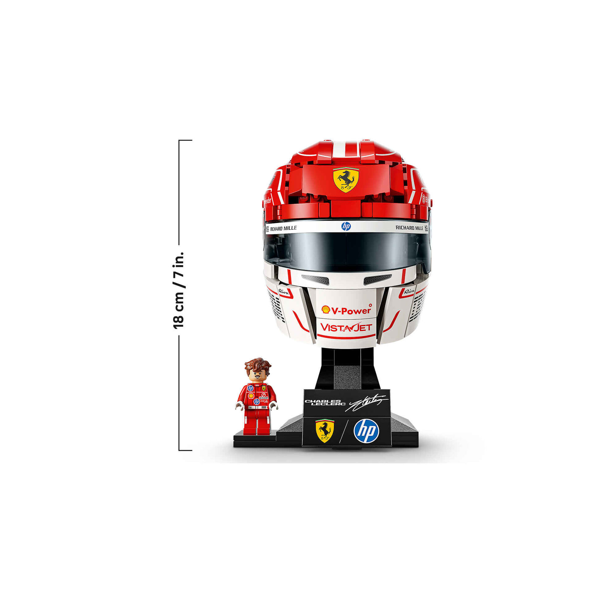 LEGO - Capacete Scuderia Ferrari HP de Charles Leclerc - 43014