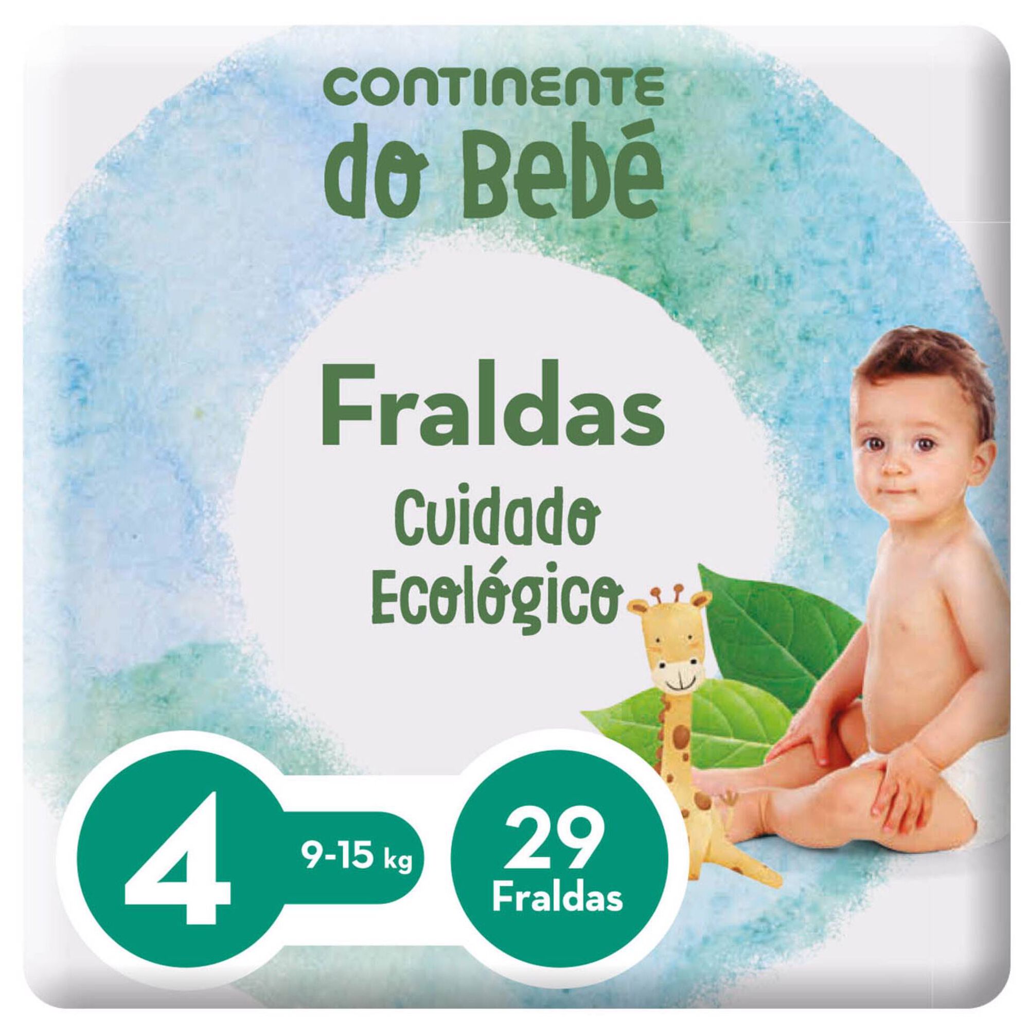 Fraldas Cuidado Ecológico T4 9-15kg
