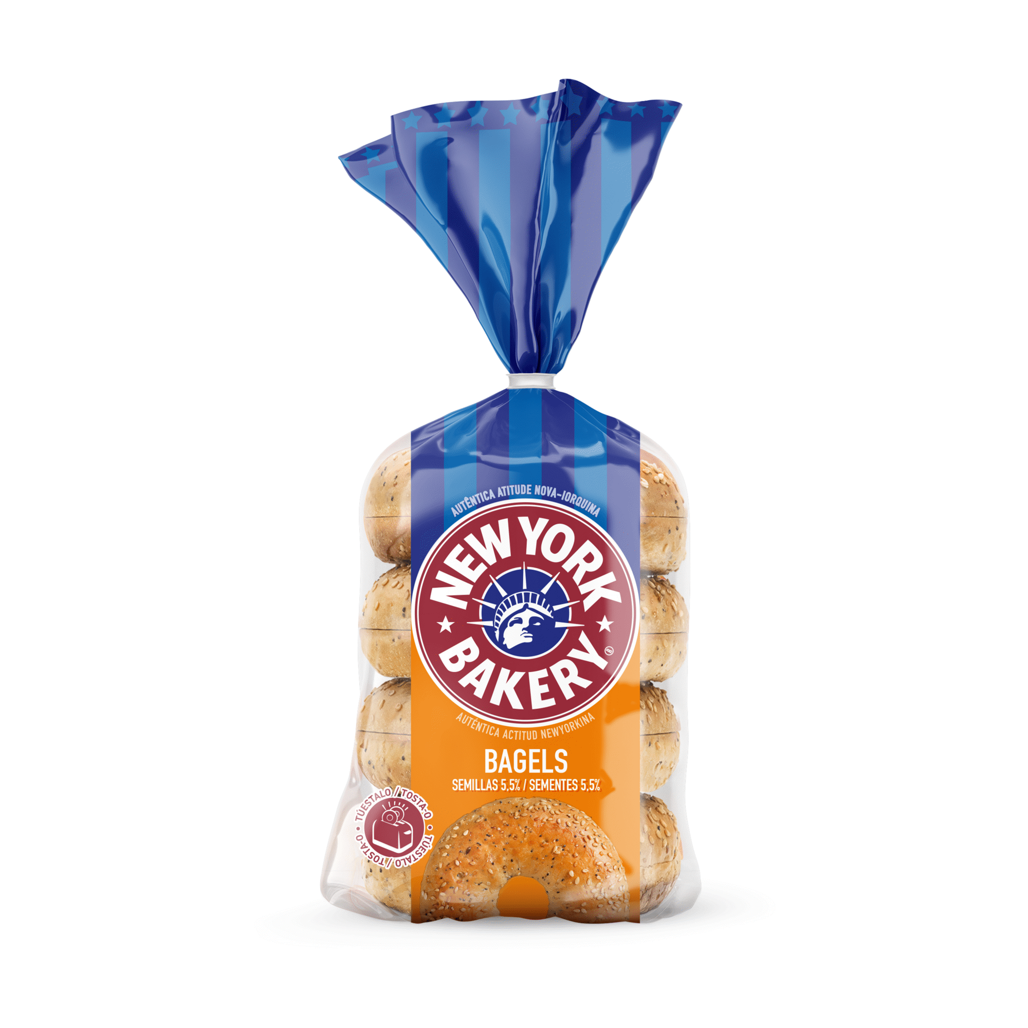 Bagels com Sementes Bagels com Sementes