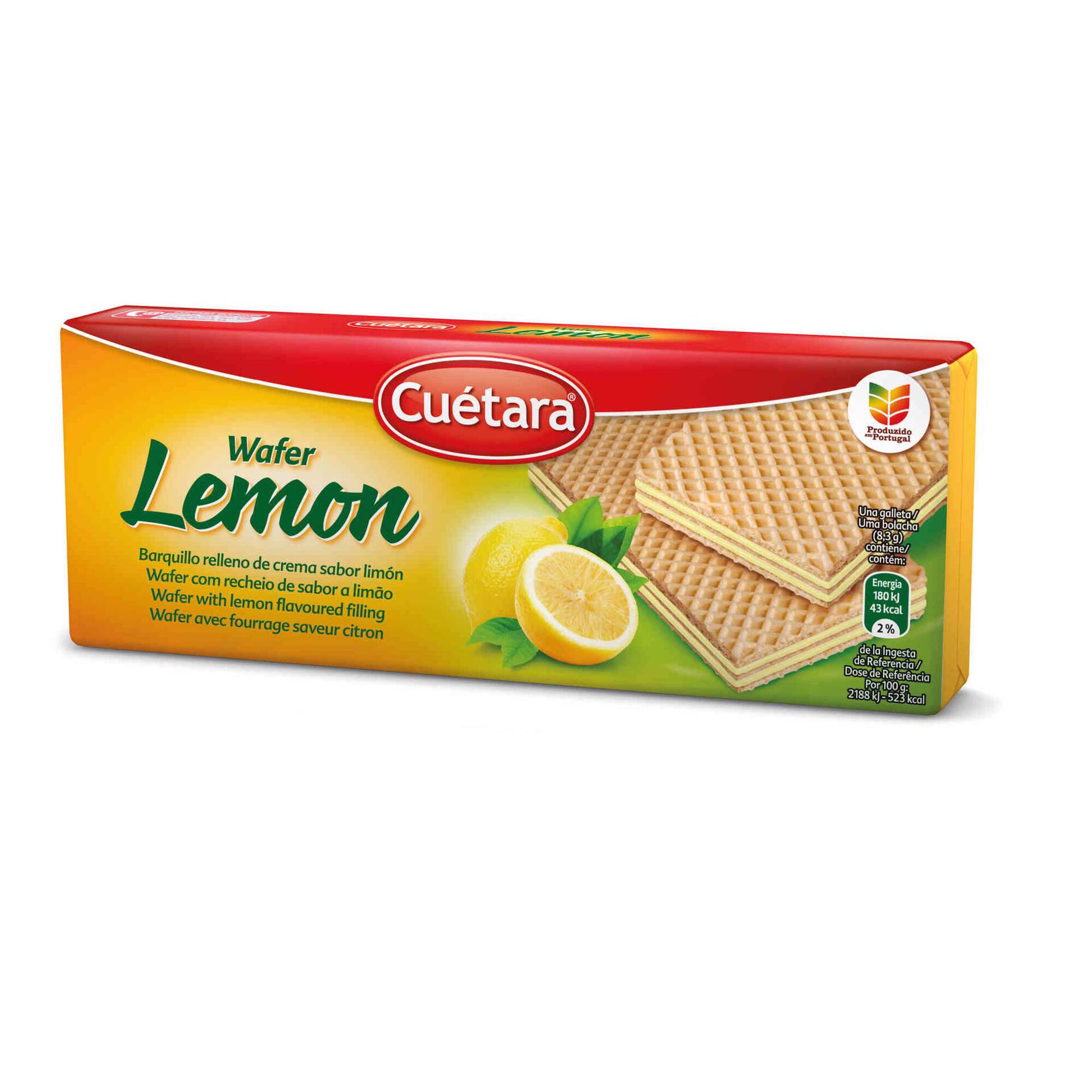 Bolachas Wafers com Recheio de Limão