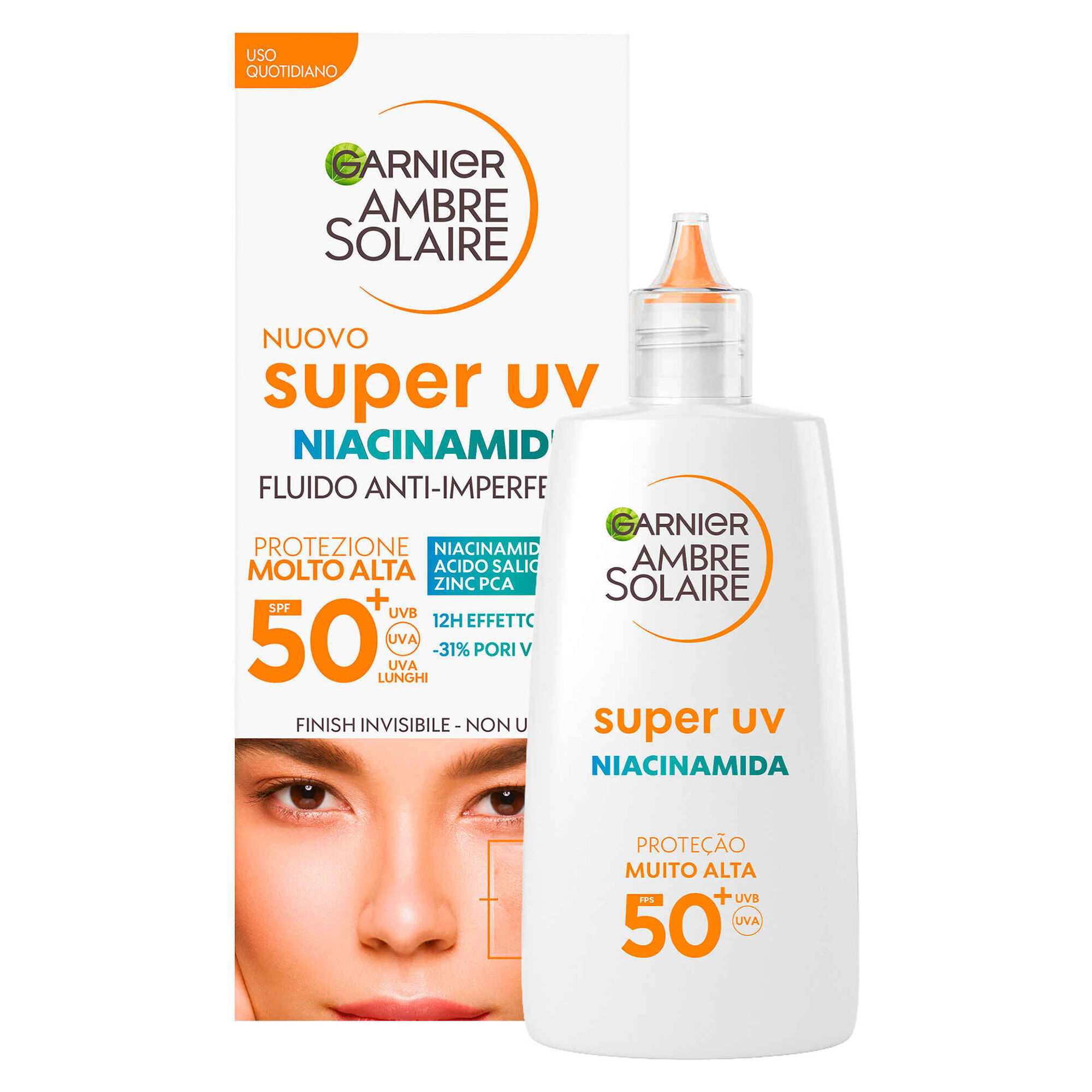 Protetor Solar Fluído Ambre Solaire Anti-Imperfeições FPS 50+ Protetor Solar Fluído Ambre Solaire Anti-Imperfeições FPS 50+