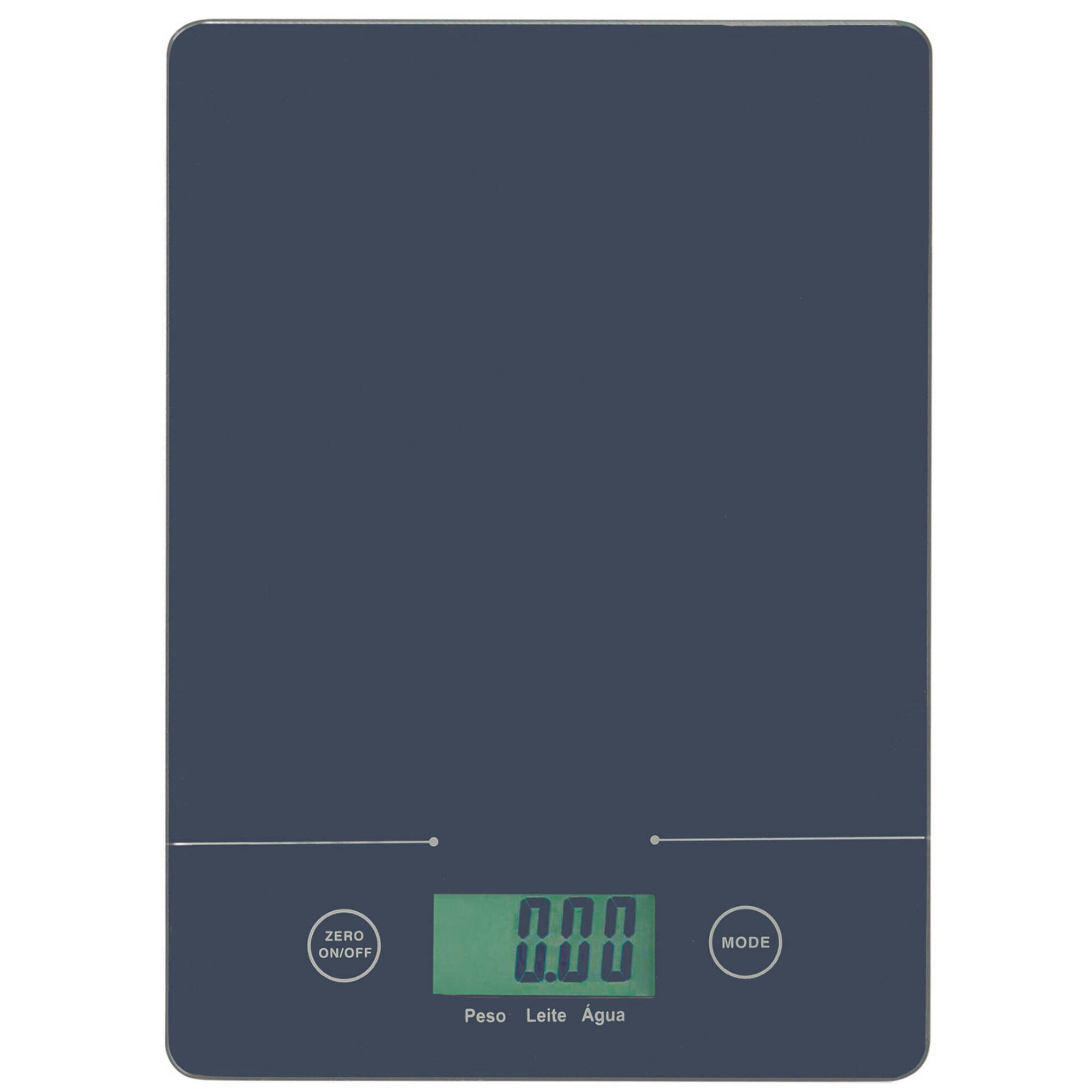 Balança Cozinha Digital Vidro Temperado Preta 5kg