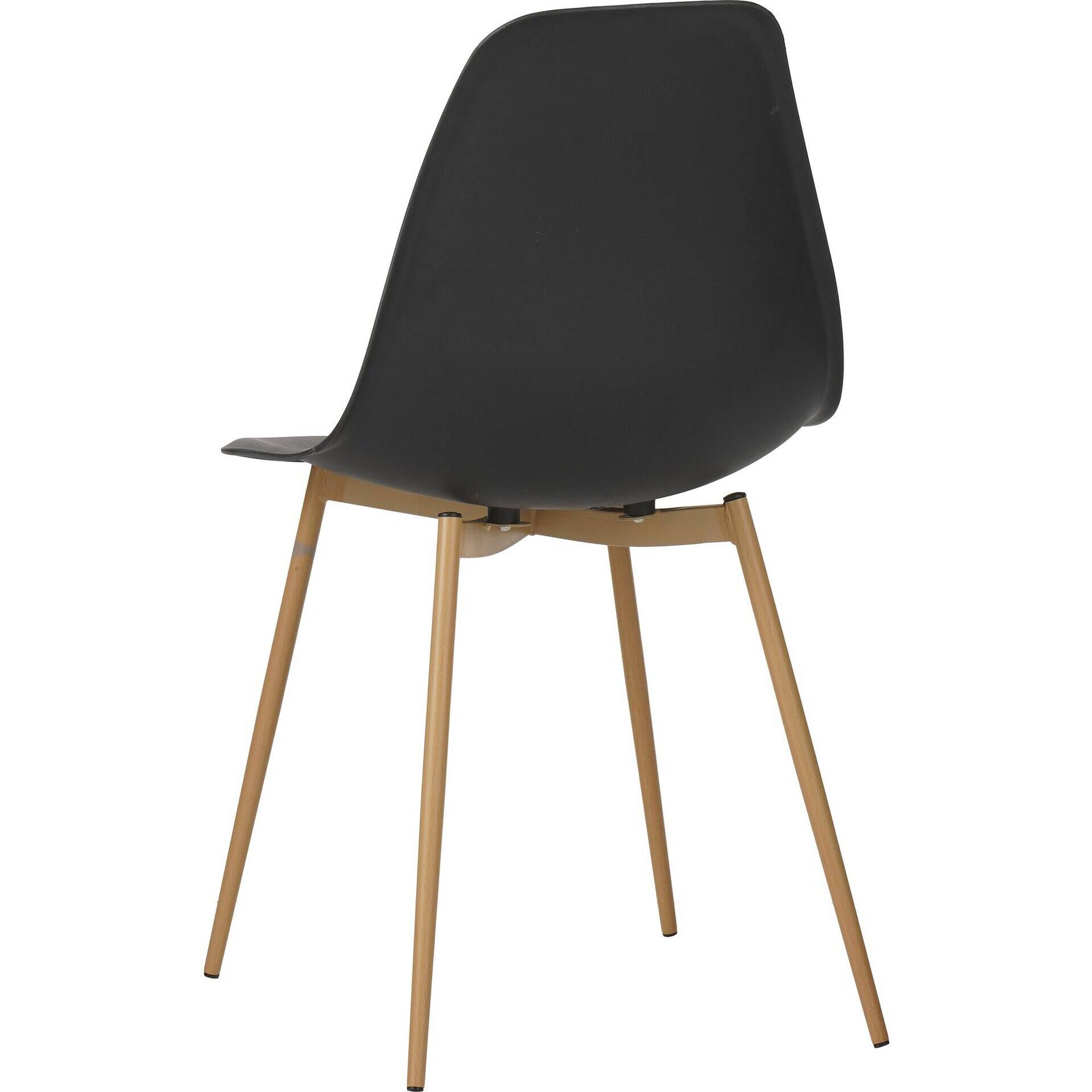 Cadeira N&oacute;rdica Preta Kasa