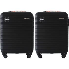 Conjunto 2 Malas Viagem Cabine Preta Oslo Pack It