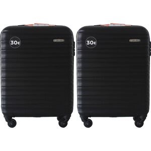 Conjunto 2 Malas Viagem Cabine Preta Oslo Pack It
