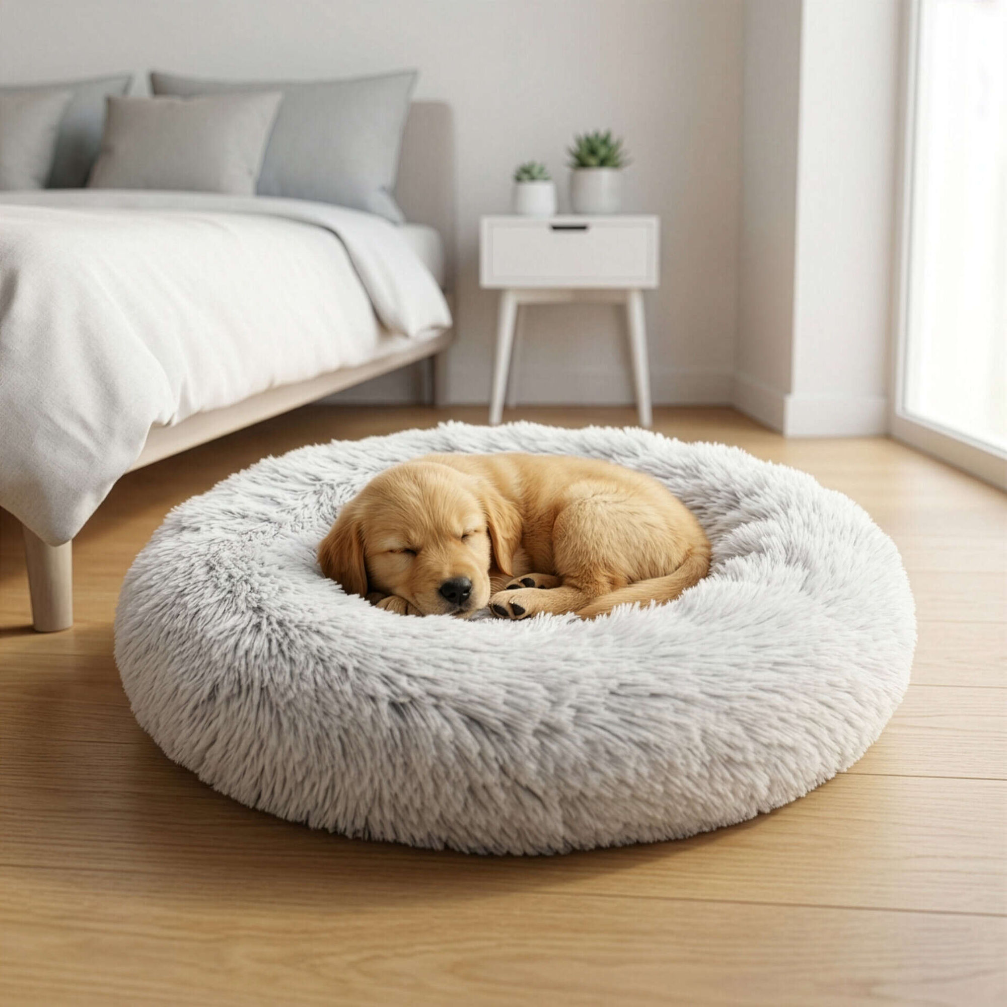 Cama Fluffy Cinza Claro 45 cm Lupi Linx