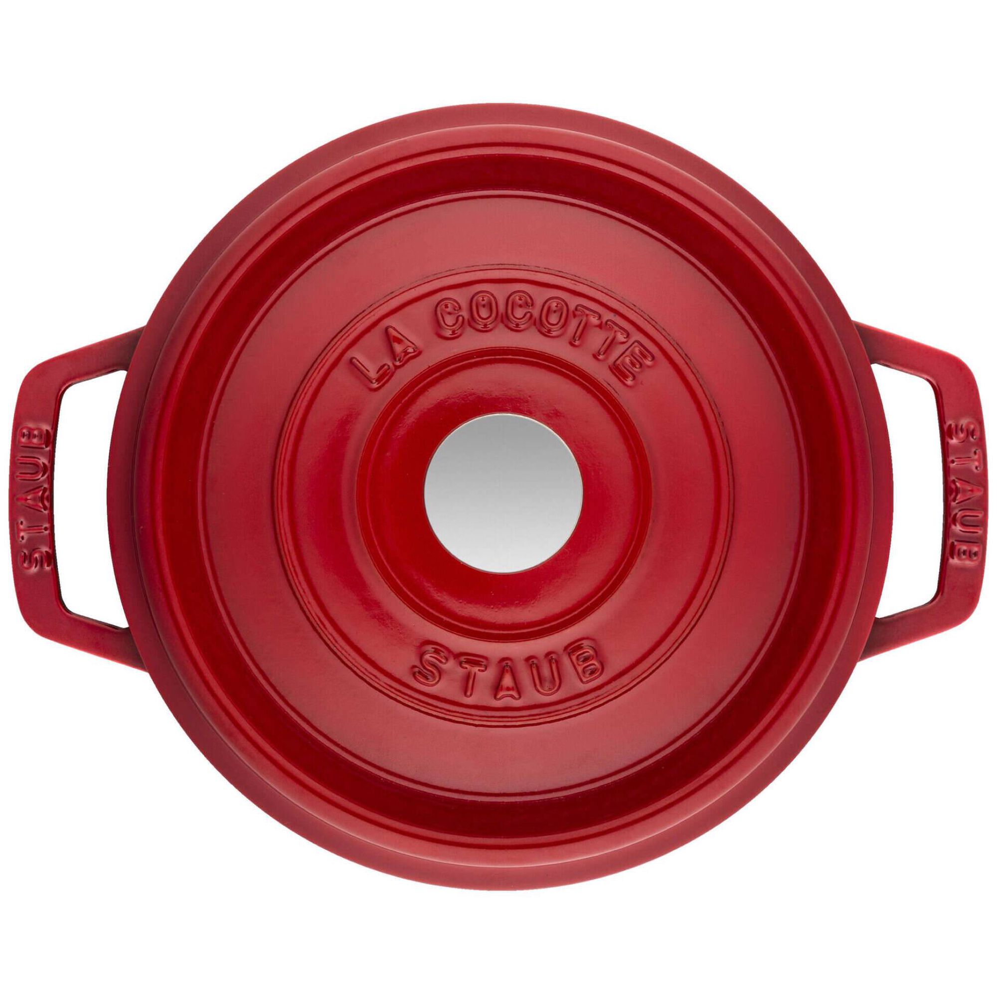 Ca&ccedil;arola Redondo Ferro Fundido 24cm Vermelho Staub