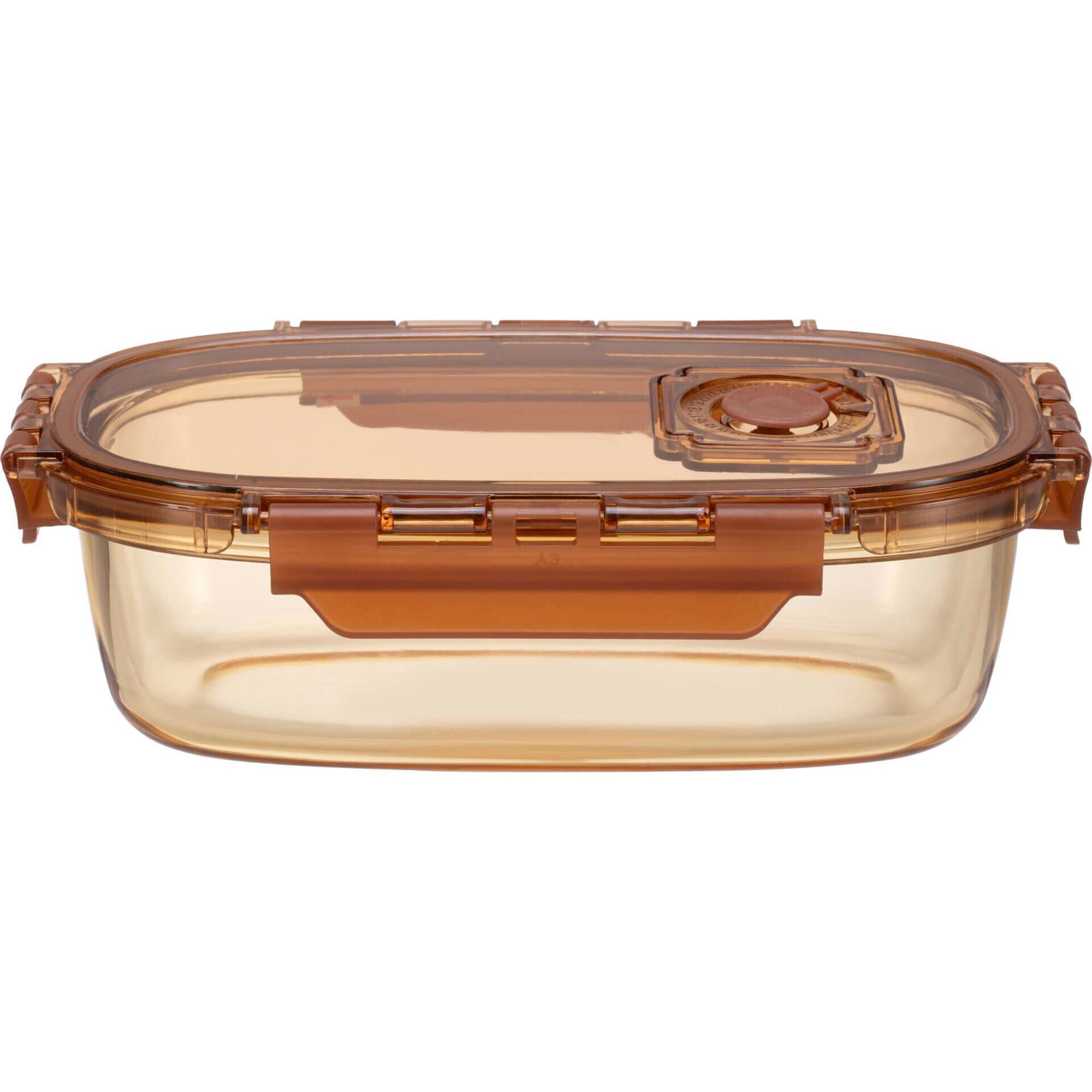 Caixa Hermética 750ml Vidro Ambar