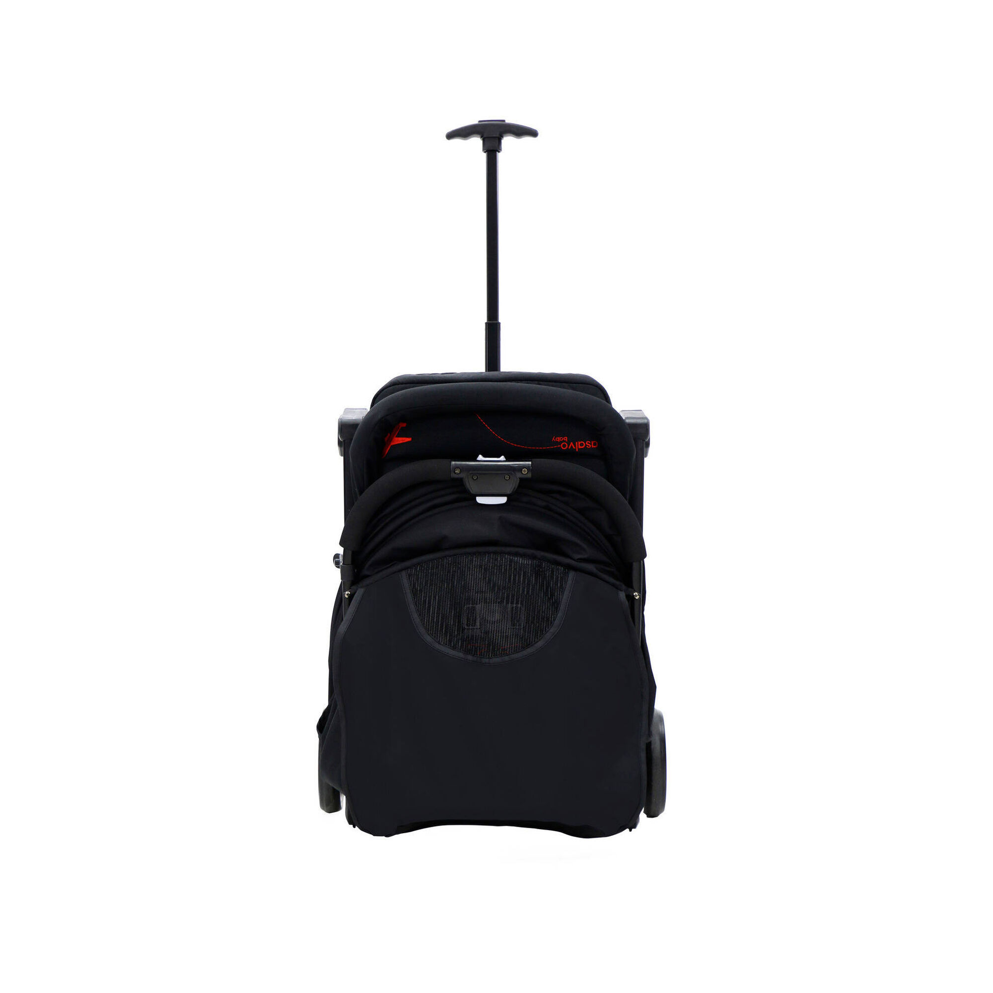 Carrinho de Passeio Preto e Vermelho Flight