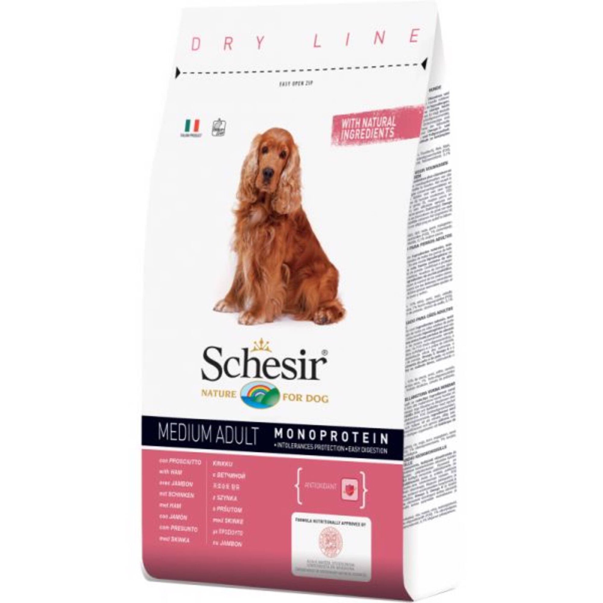 Ra&ccedil;&atilde;o para C&atilde;o Adulto M&eacute;dio Presunto Schesir
