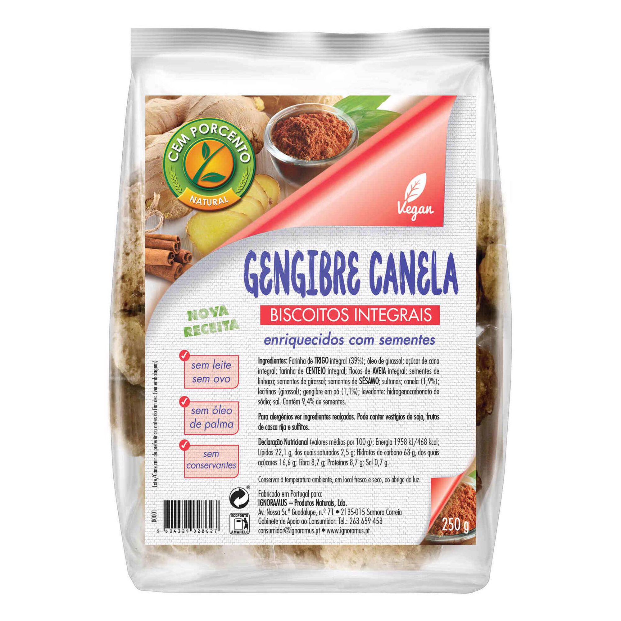 Biscoitos Gengibre e Canela